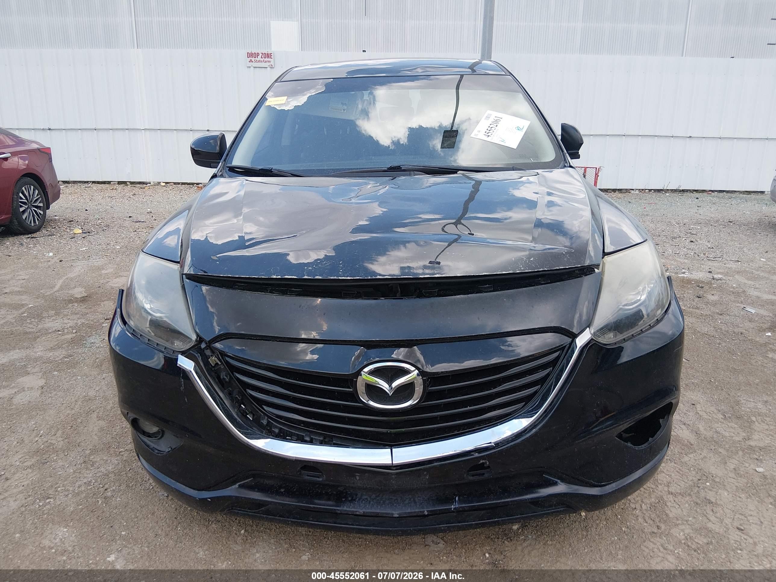 2013 Mazda Cx-9 Touring Black vin: JM3TB2CV3D0413117