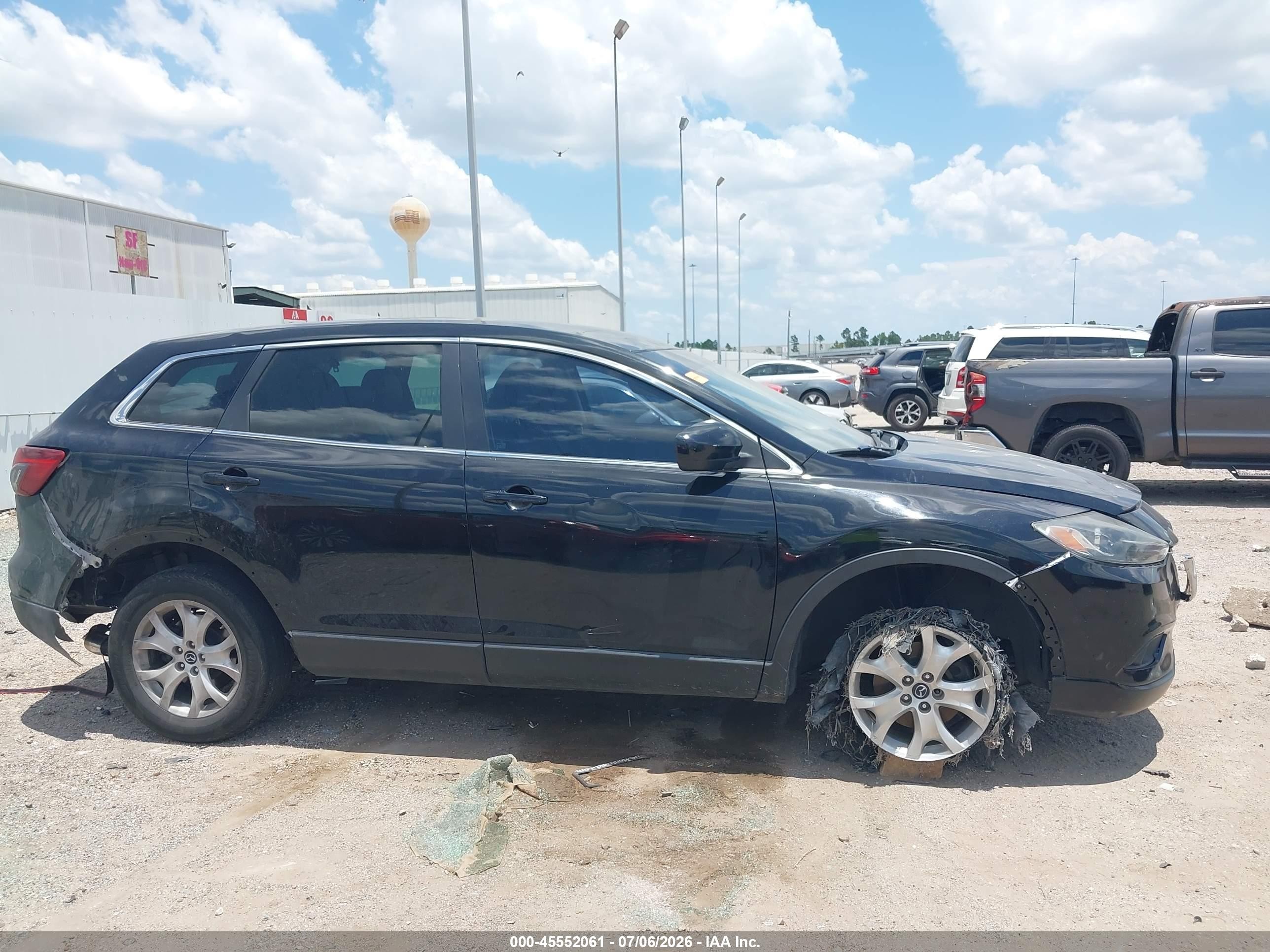2013 Mazda Cx-9 Touring Black vin: JM3TB2CV3D0413117
