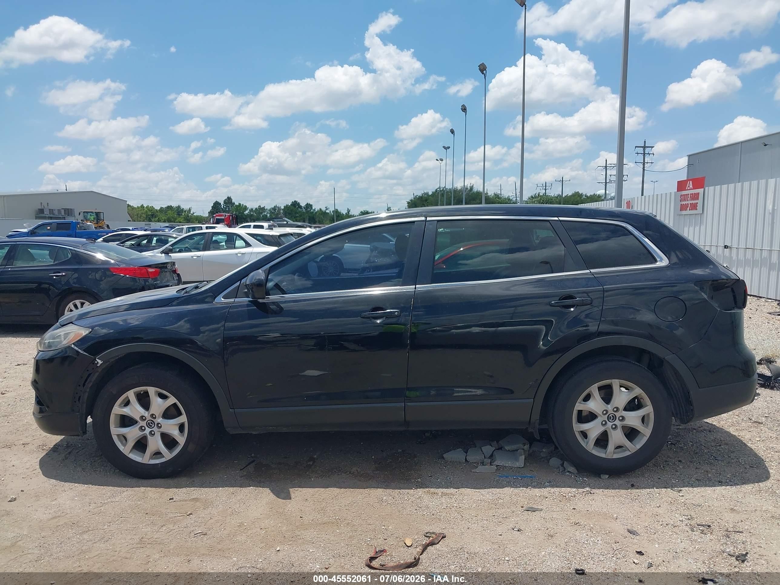 2013 Mazda Cx-9 Touring Black vin: JM3TB2CV3D0413117