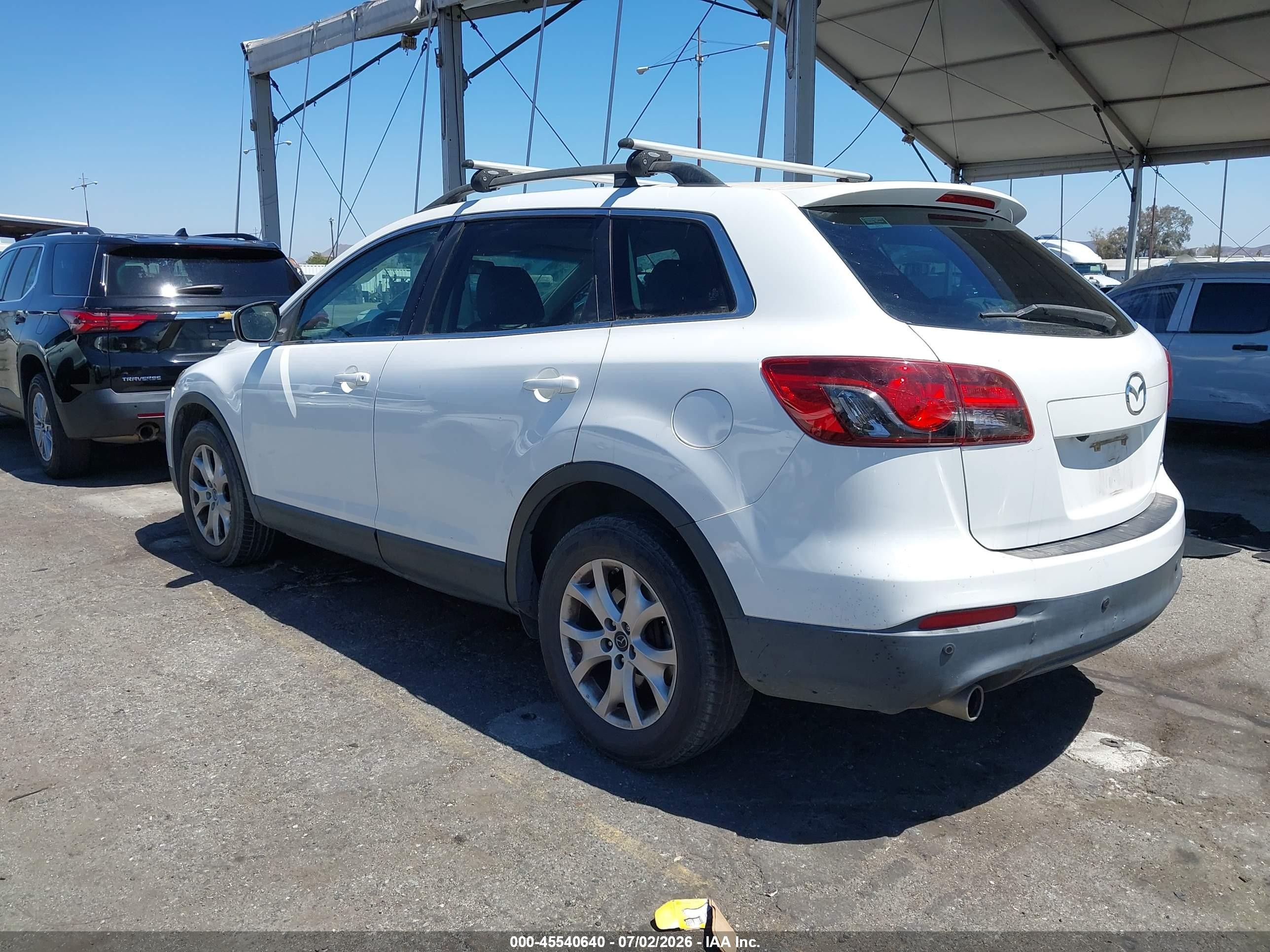 2014 Mazda Cx-9 Touring White vin: JM3TB2CV3E0430100