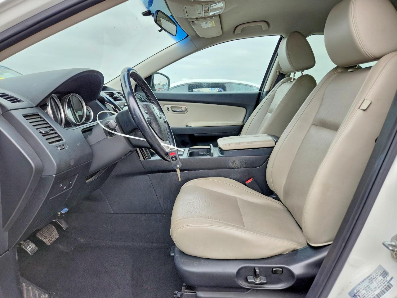 2014 Mazda Cx-9 Touring White vin: JM3TB2CV3E0434843