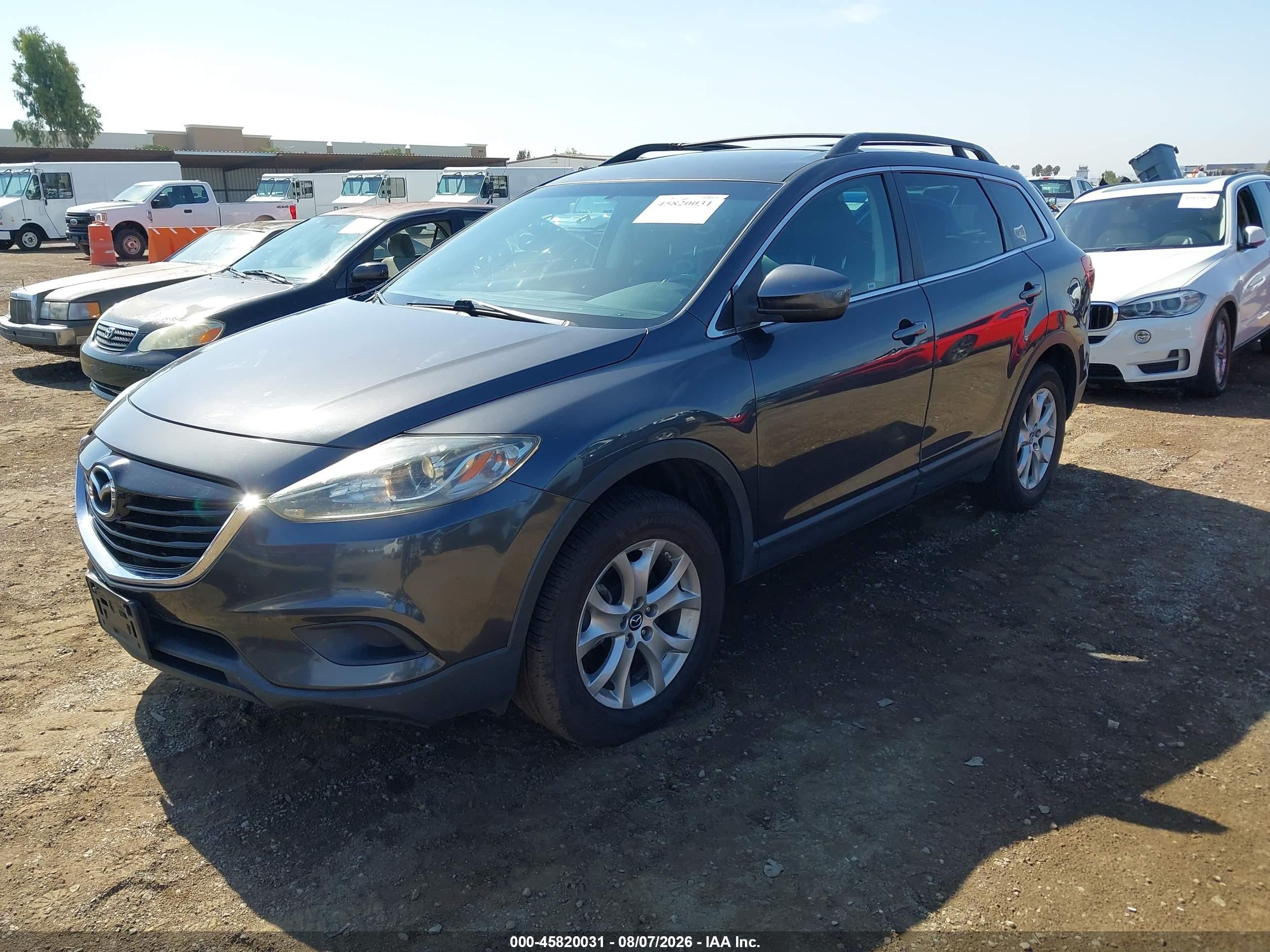 2015 Mazda Cx-9 Touring Gray vin: JM3TB2CV3F0452020