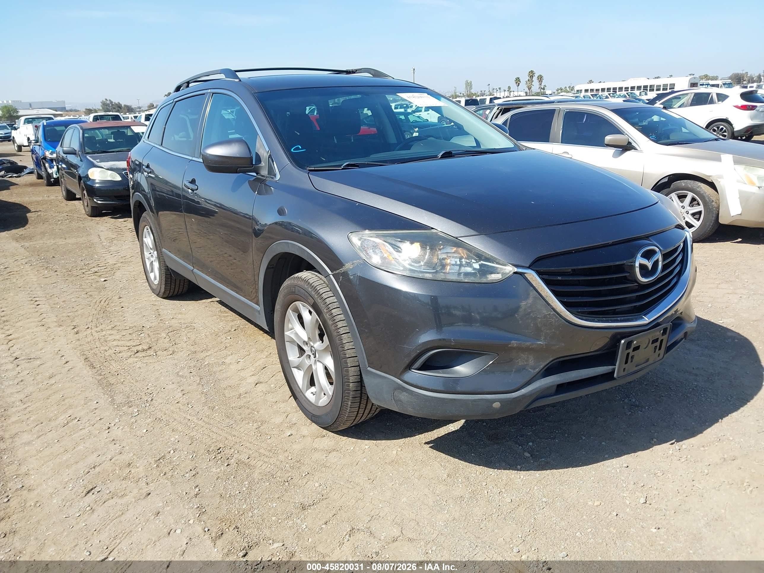 2015 Mazda Cx-9 Touring Gray vin: JM3TB2CV3F0452020