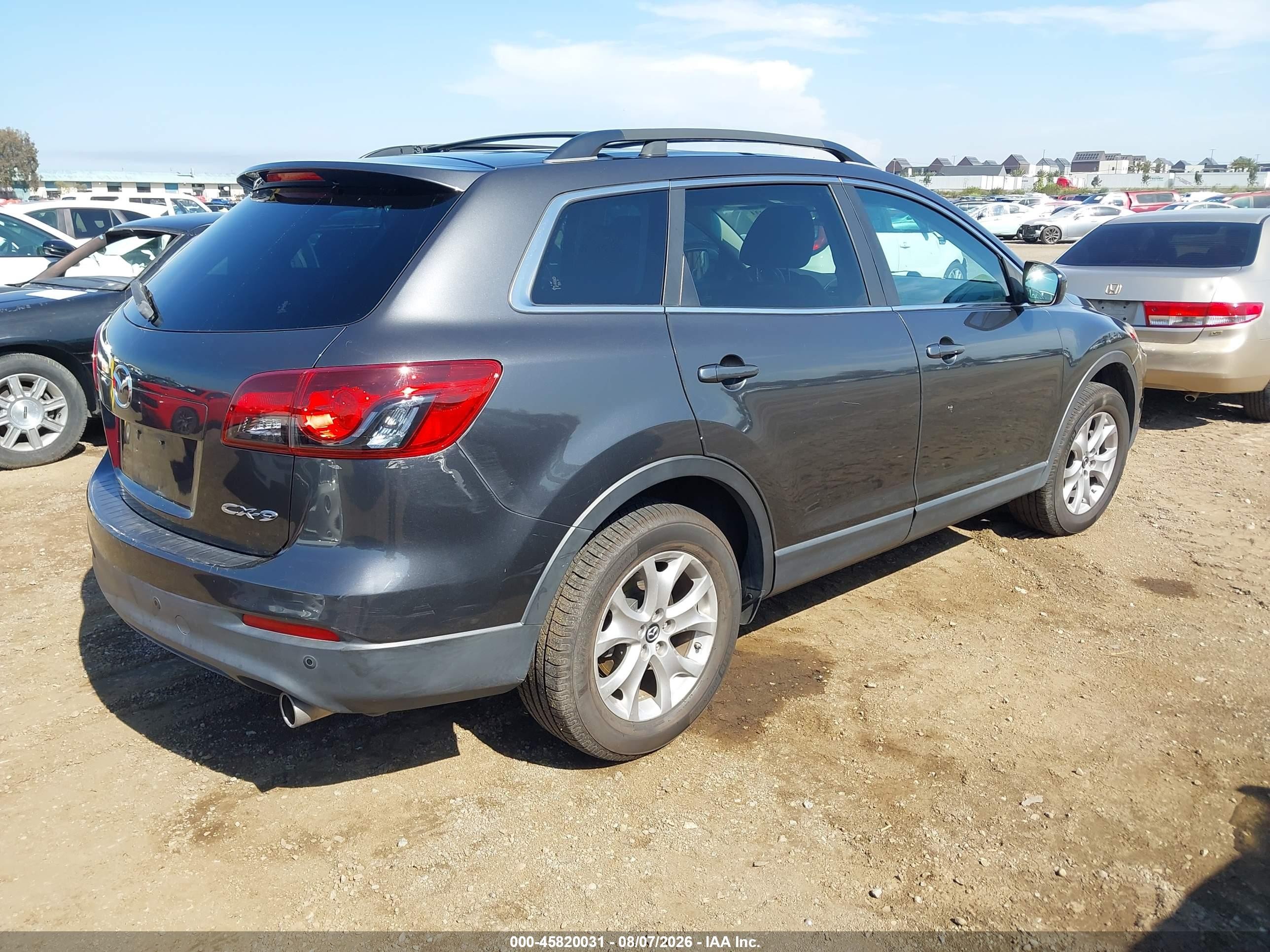 2015 Mazda Cx-9 Touring Gray vin: JM3TB2CV3F0452020