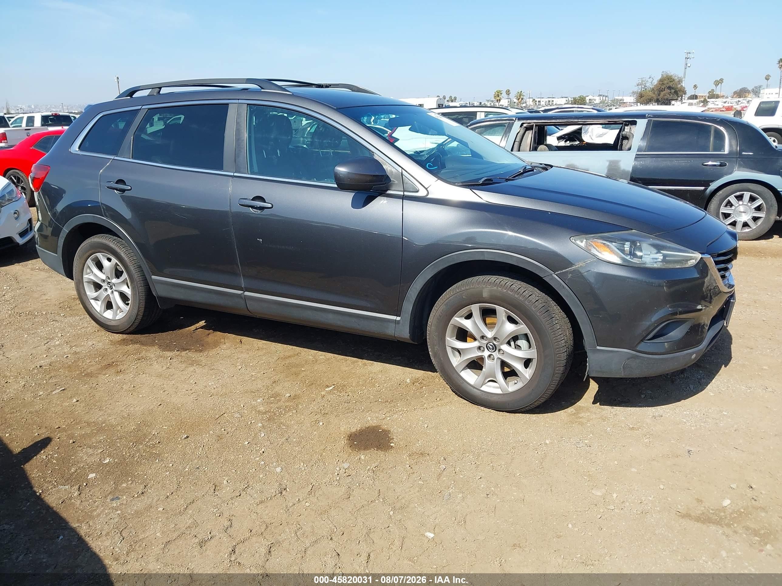 2015 Mazda Cx-9 Touring Gray vin: JM3TB2CV3F0452020