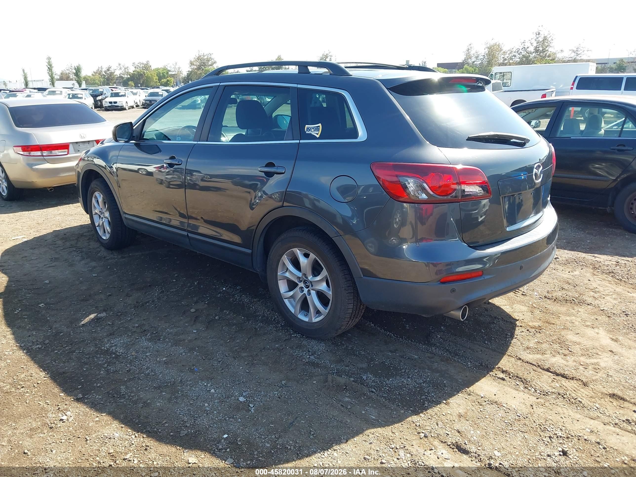 2015 Mazda Cx-9 Touring Gray vin: JM3TB2CV3F0452020