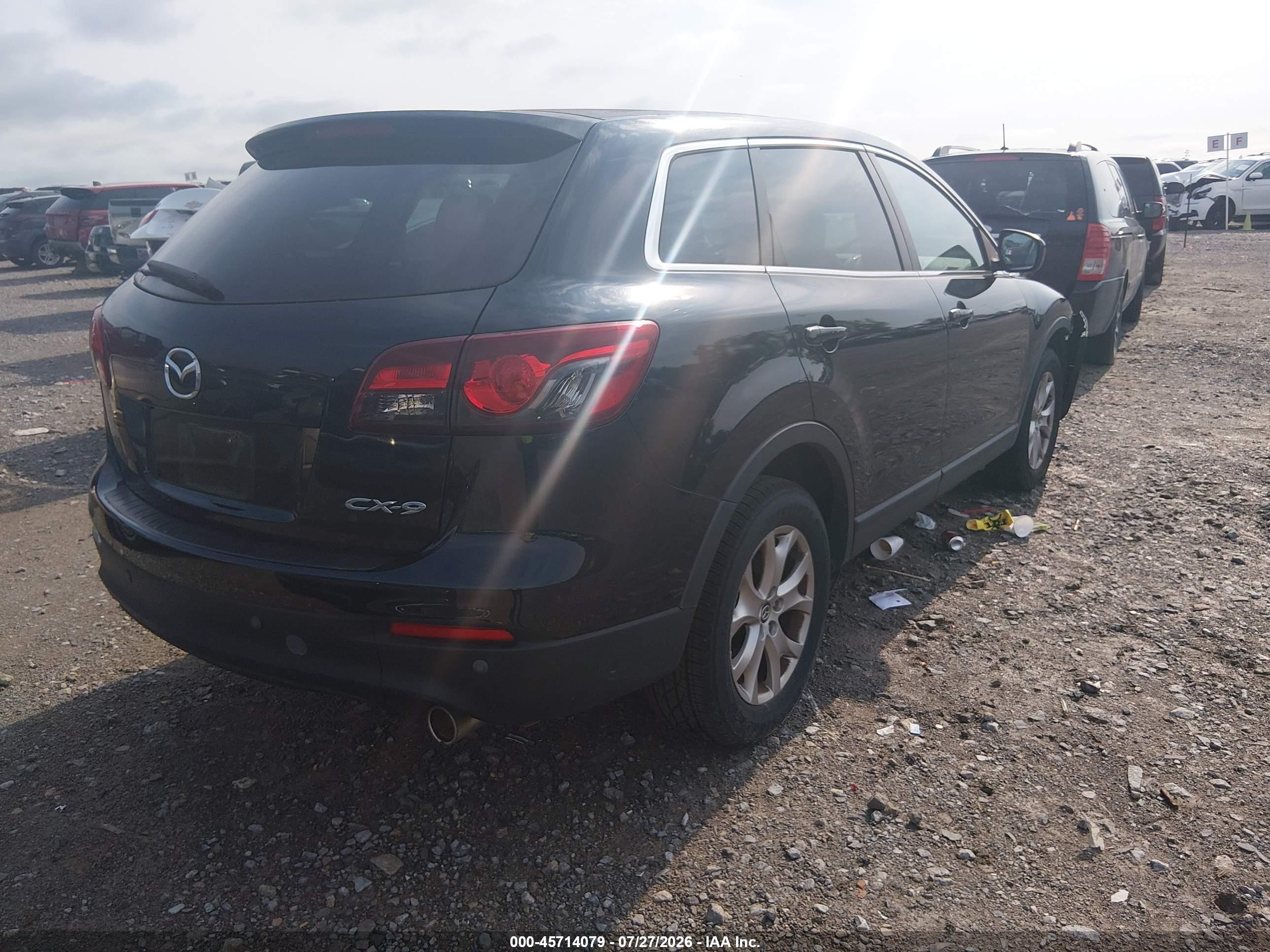 2015 Mazda Cx-9 Touring Black vin: JM3TB2CV3F0459095