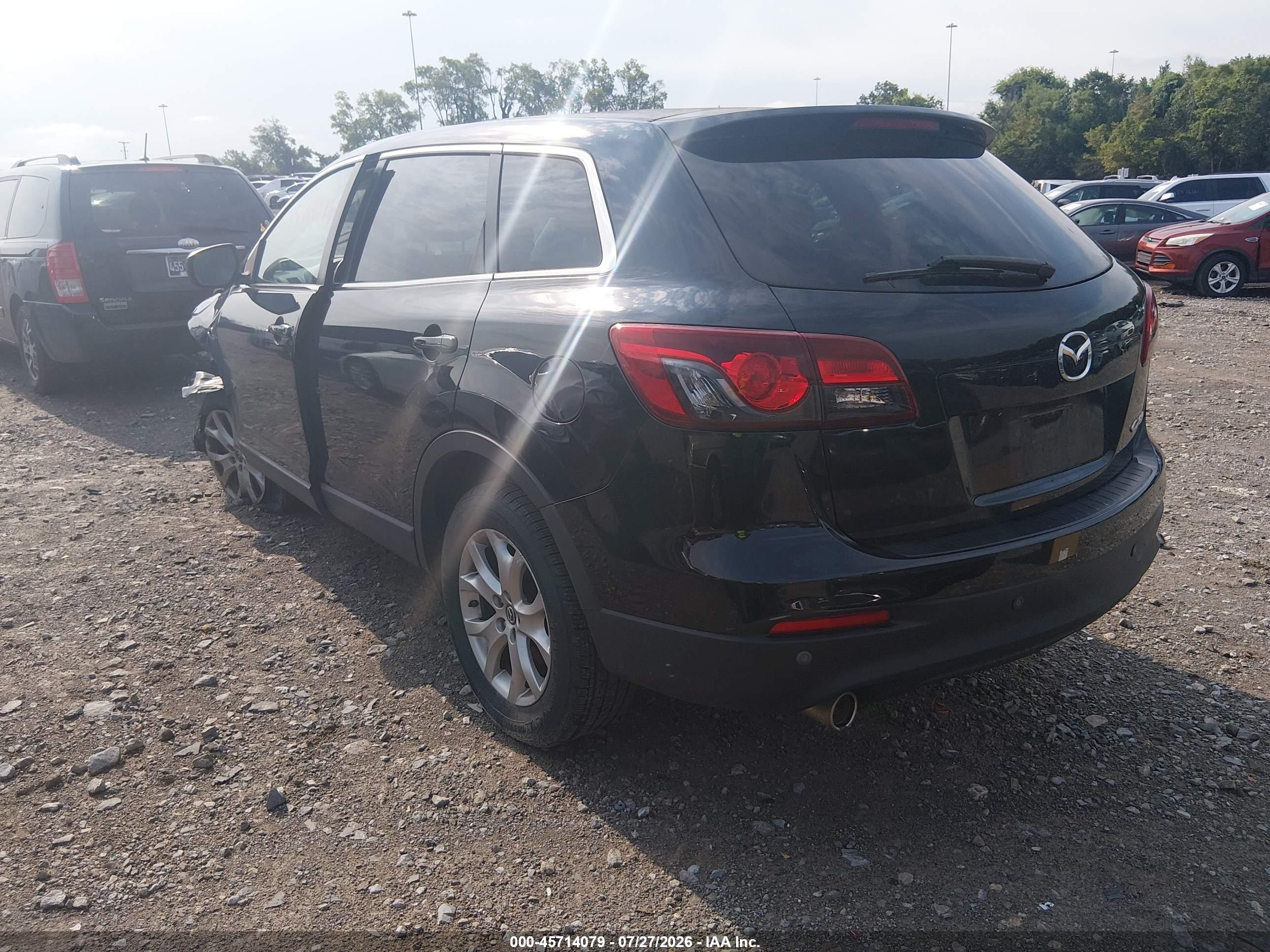 2015 Mazda Cx-9 Touring Black vin: JM3TB2CV3F0459095