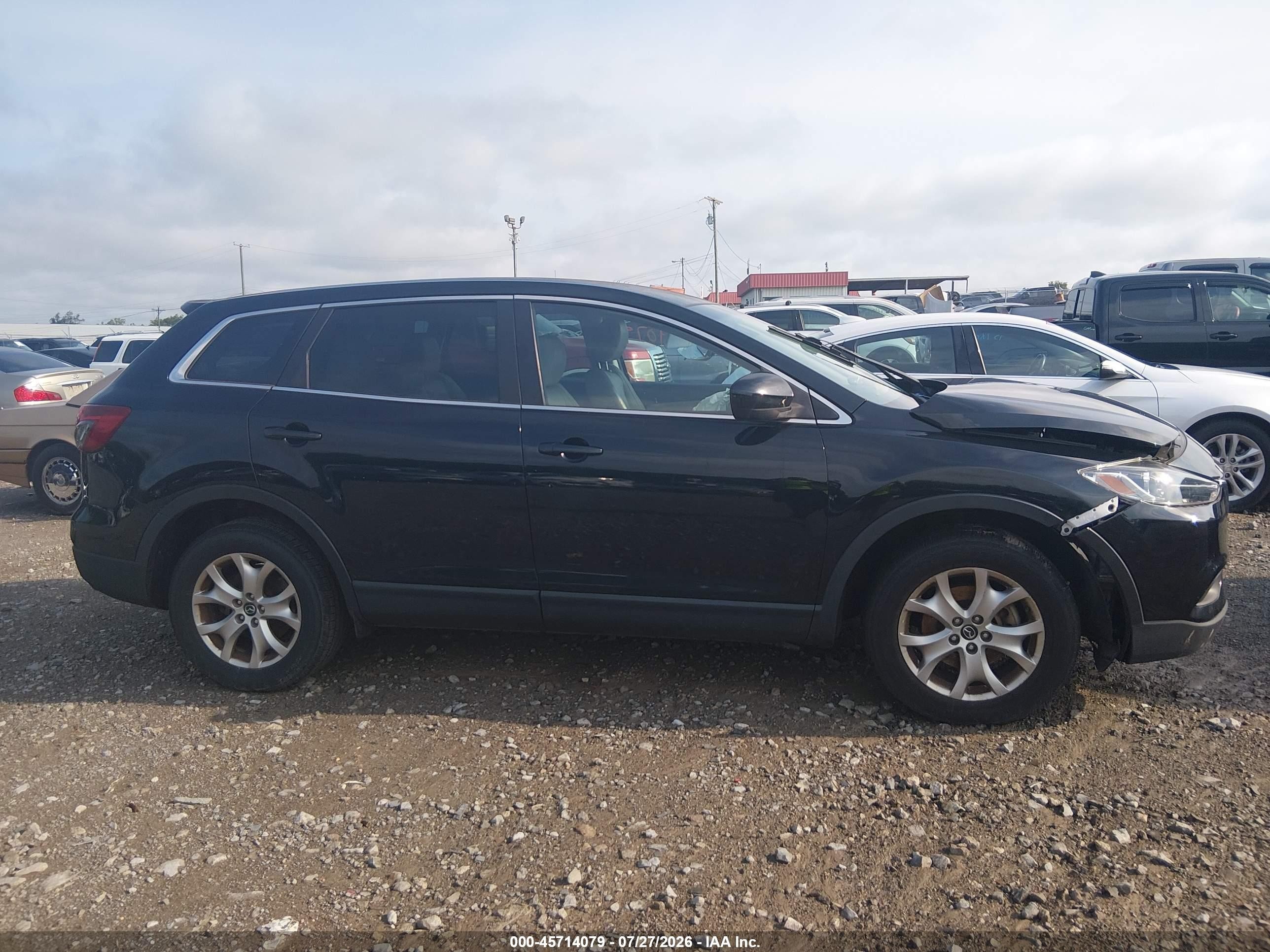 2015 Mazda Cx-9 Touring Black vin: JM3TB2CV3F0459095