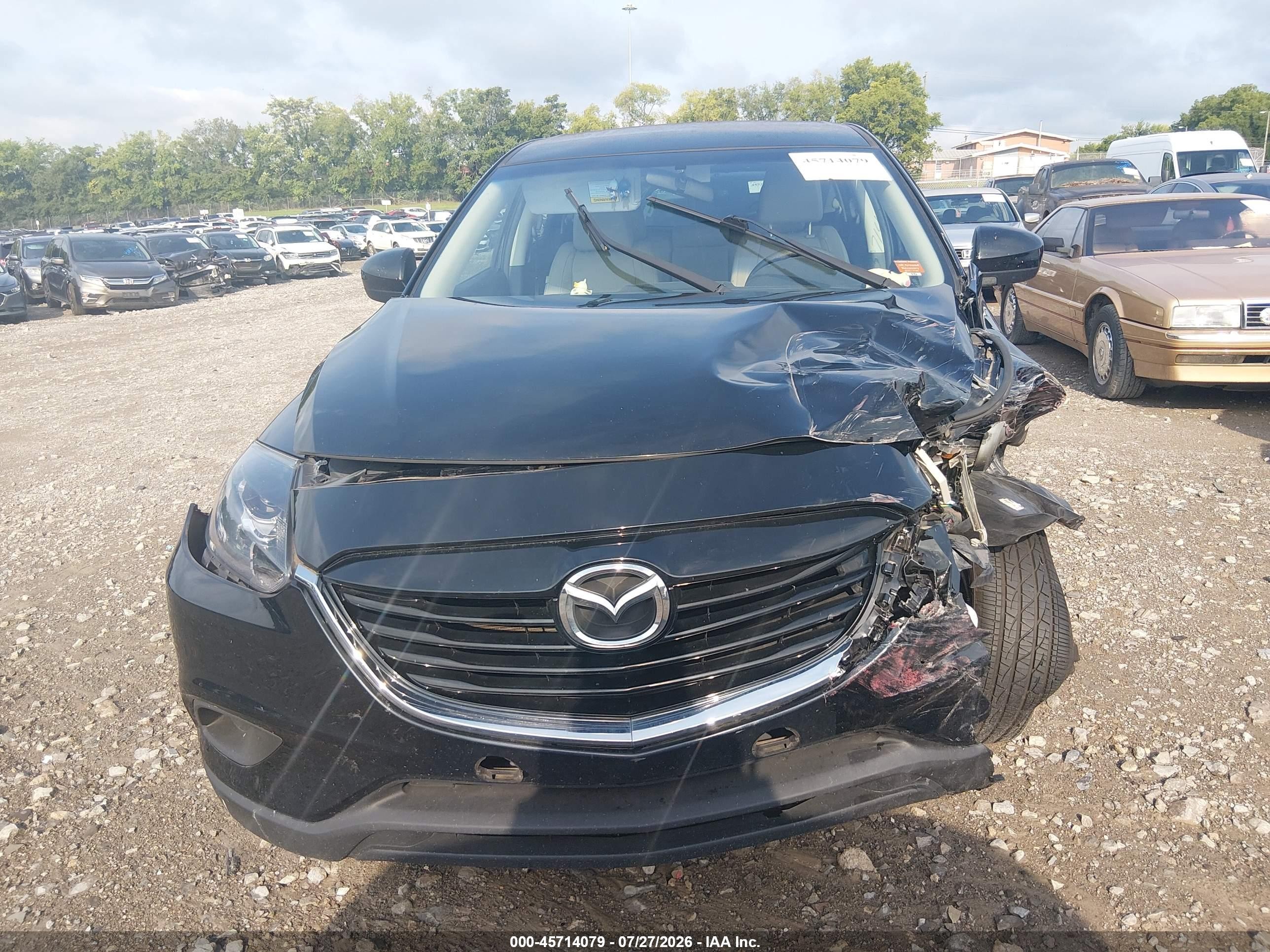 2015 Mazda Cx-9 Touring Black vin: JM3TB2CV3F0459095