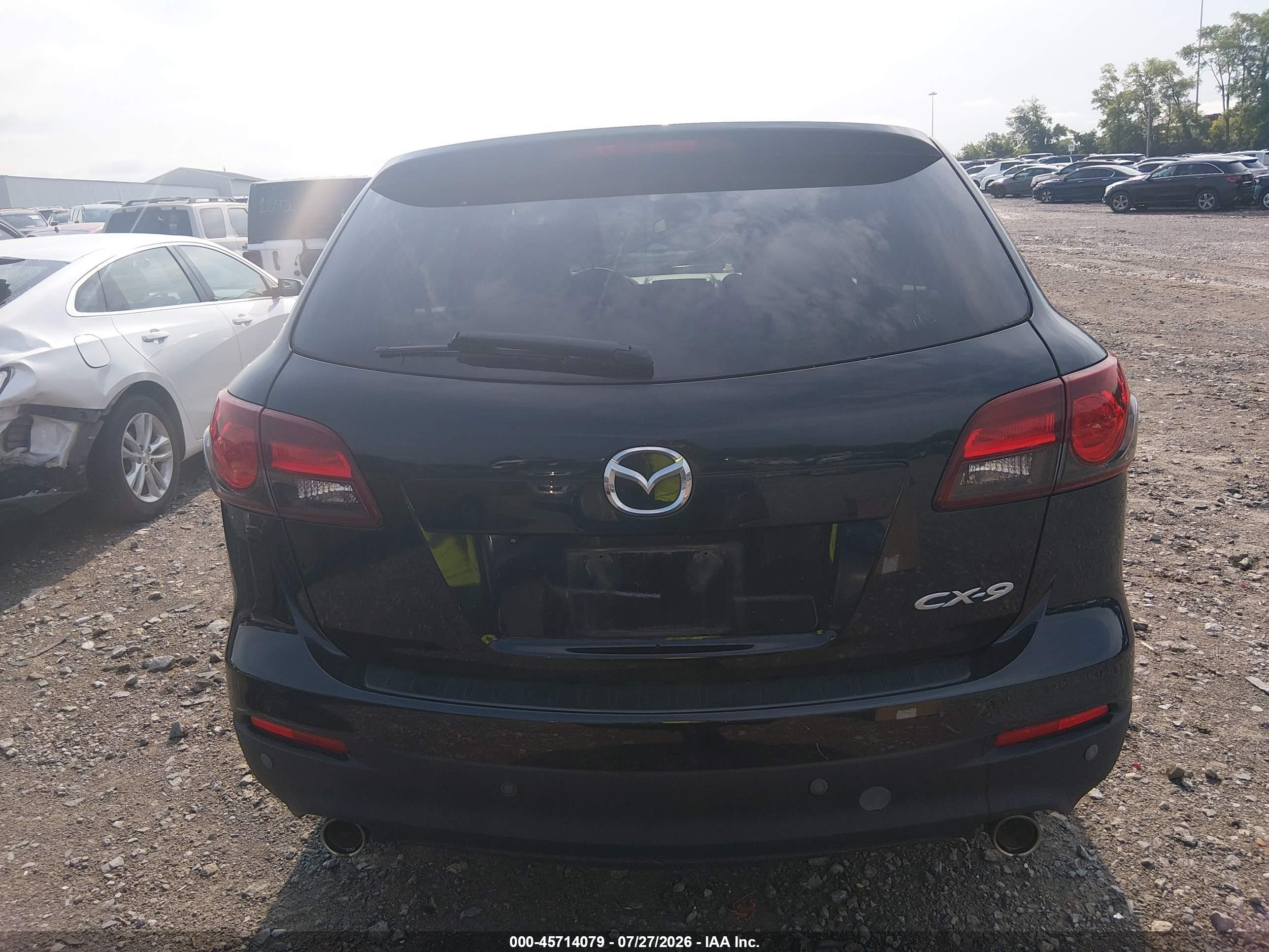 2015 Mazda Cx-9 Touring Black vin: JM3TB2CV3F0459095