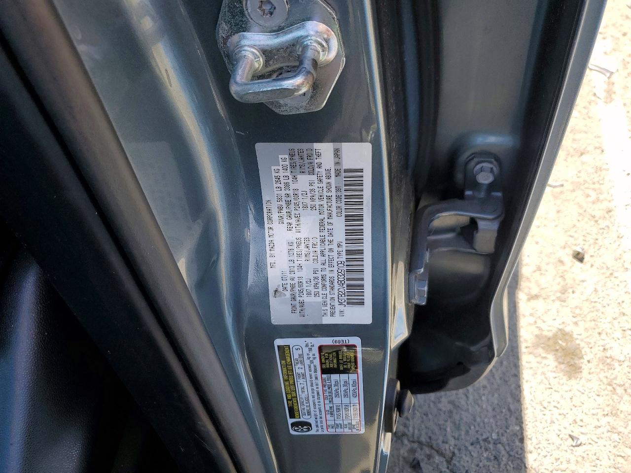2011 Mazda Cx-9 Teal vin: JM3TB2CV4B0329109