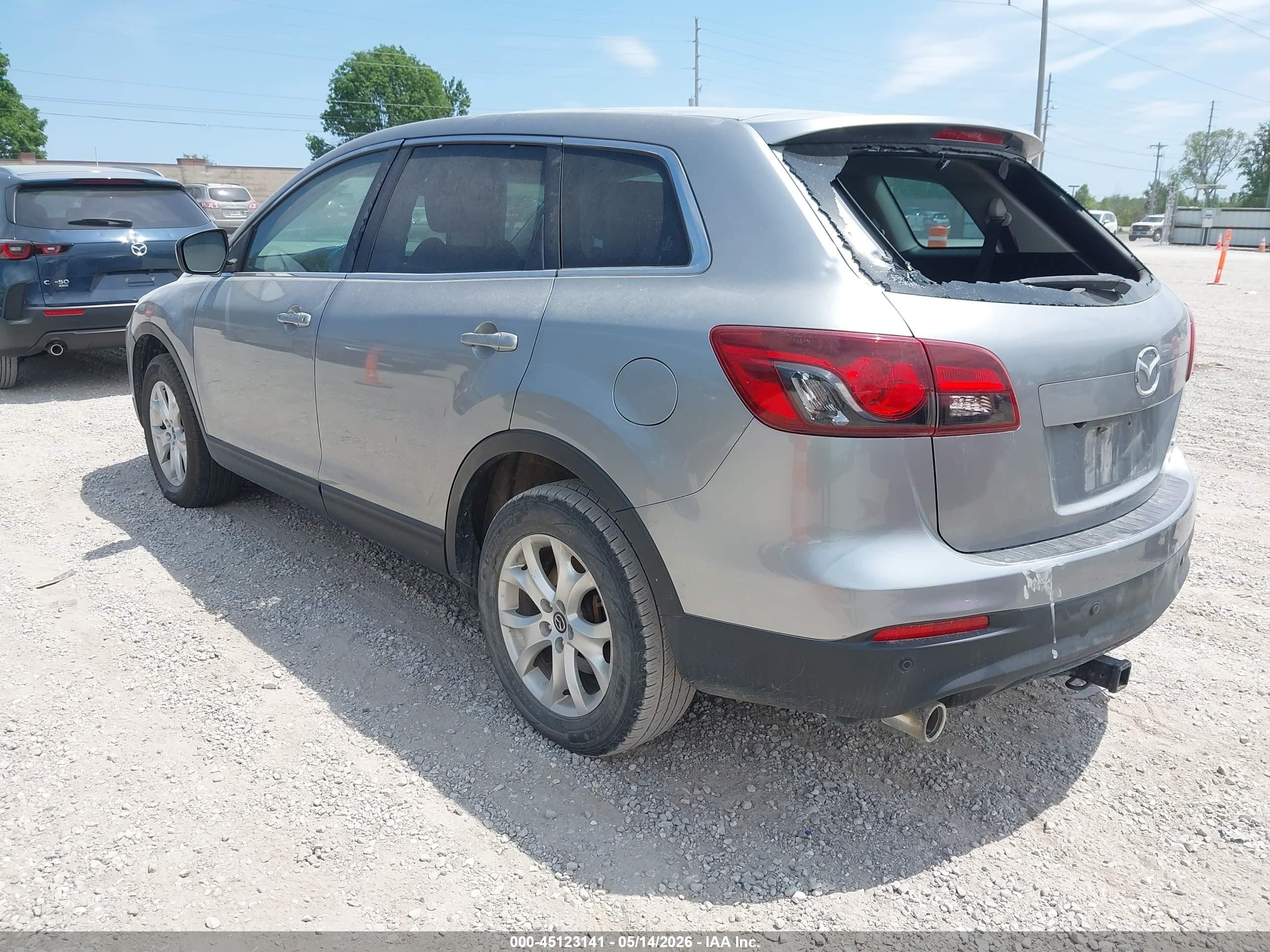 2013 Mazda Cx-9 Touring Silver vin: JM3TB2CV4D0412929