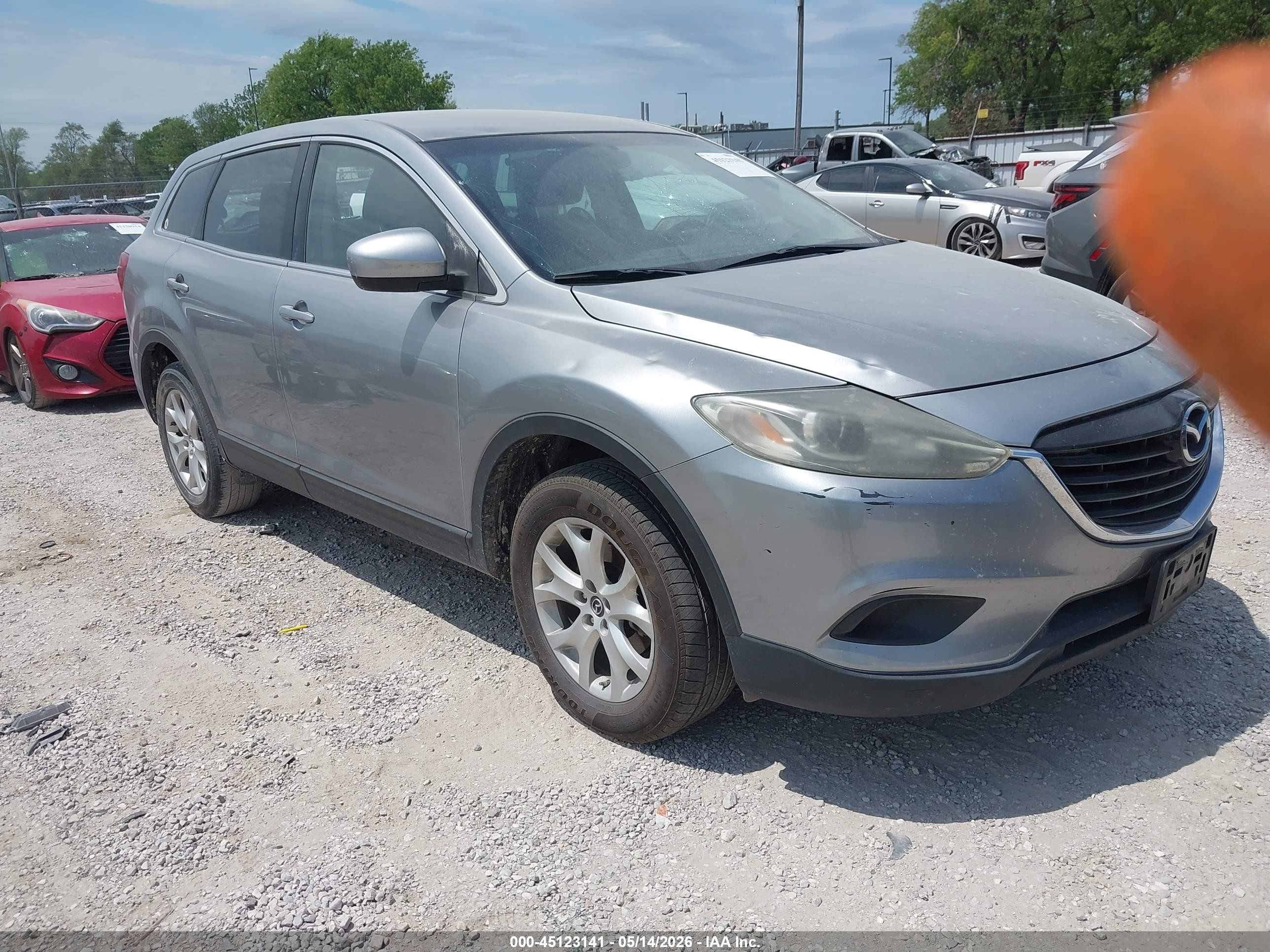 2013 Mazda Cx-9 Touring Silver vin: JM3TB2CV4D0412929