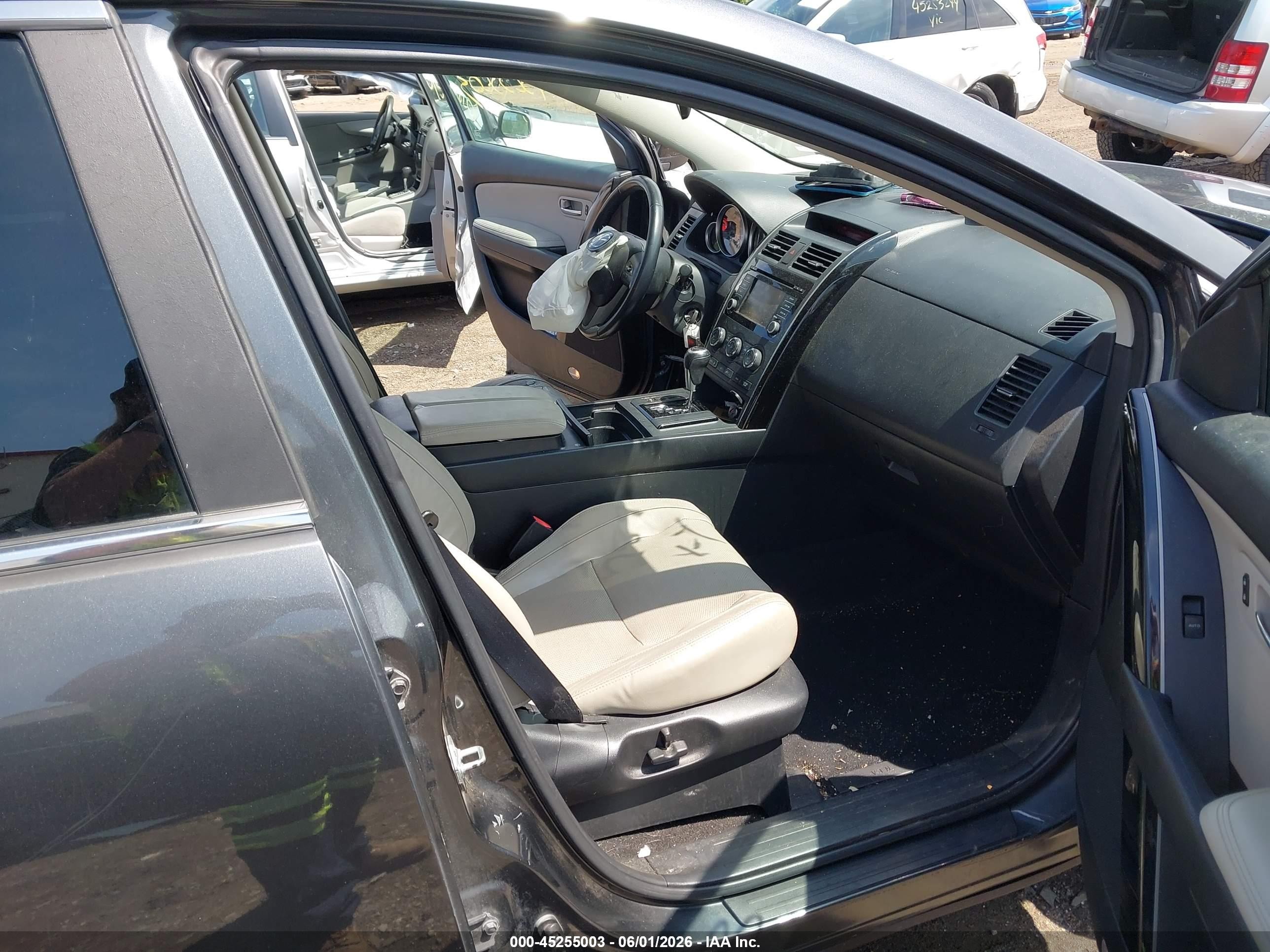 2014 Mazda Cx-9 Touring Gray vin: JM3TB2CV5E0439283