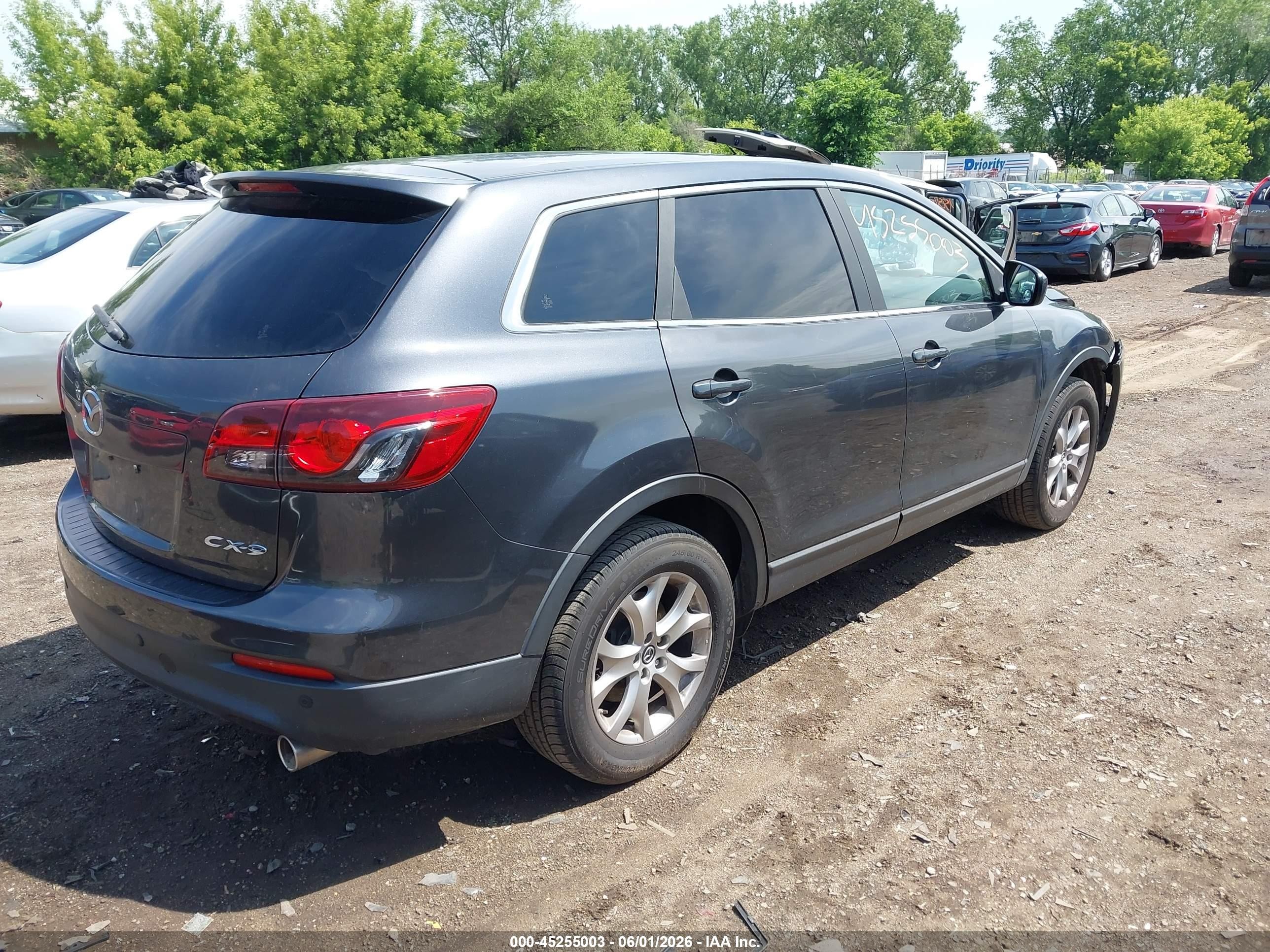 2014 Mazda Cx-9 Touring Gray vin: JM3TB2CV5E0439283