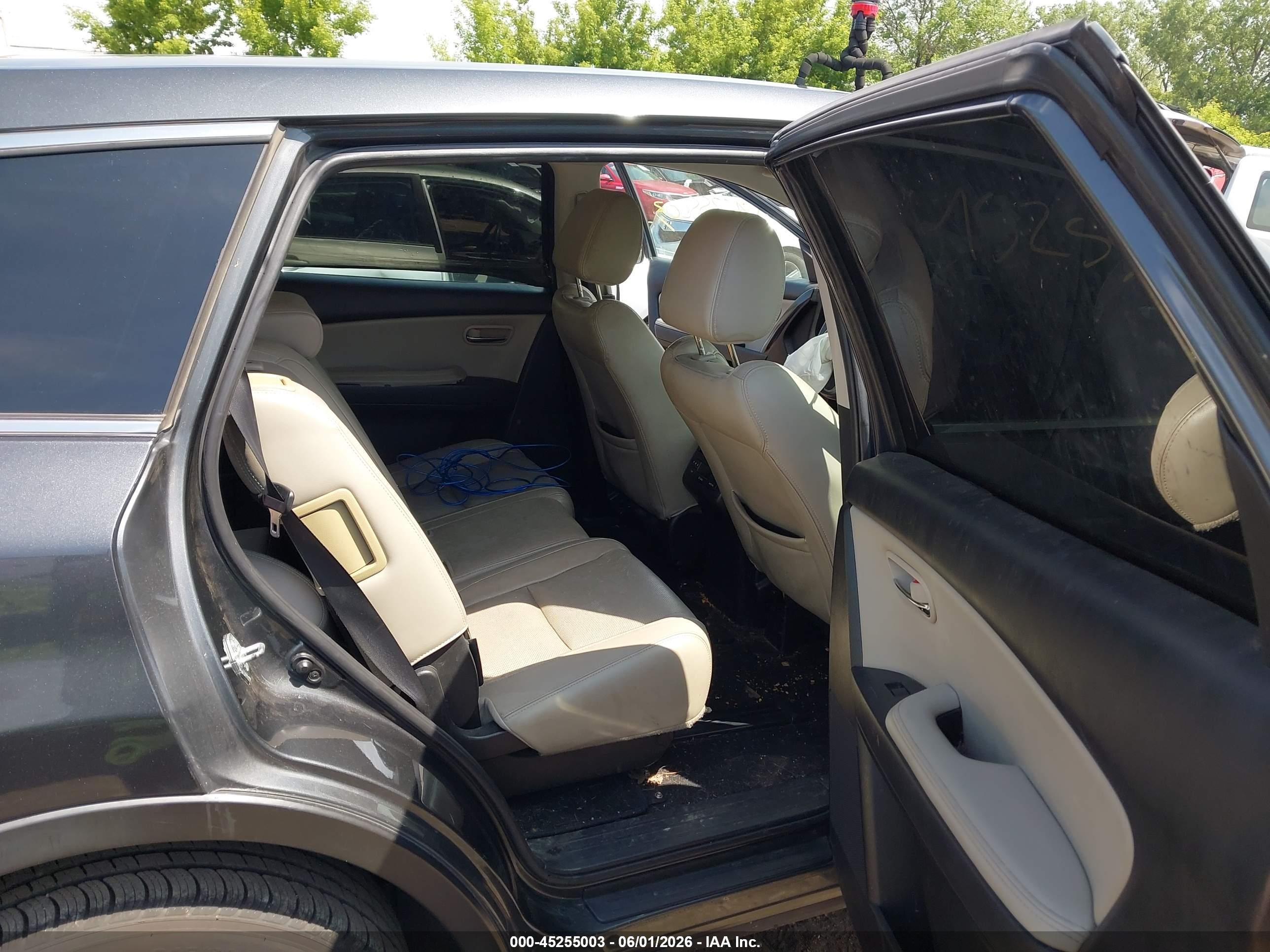 2014 Mazda Cx-9 Touring Gray vin: JM3TB2CV5E0439283