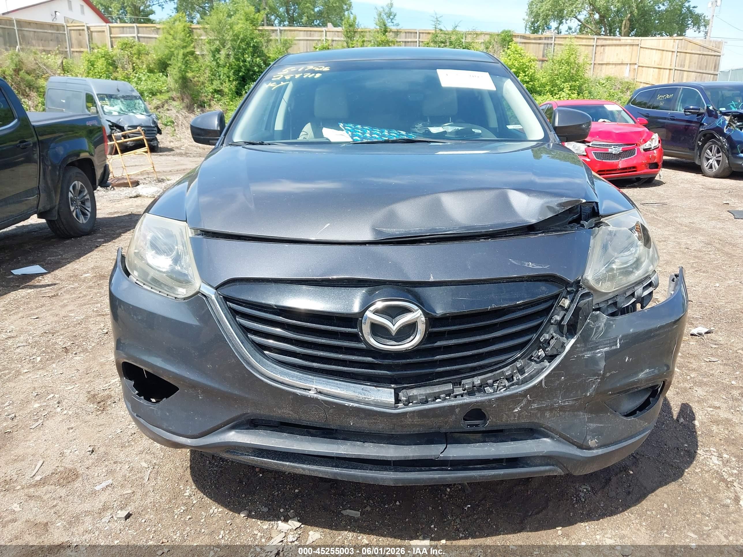 2014 Mazda Cx-9 Touring Gray vin: JM3TB2CV5E0439283