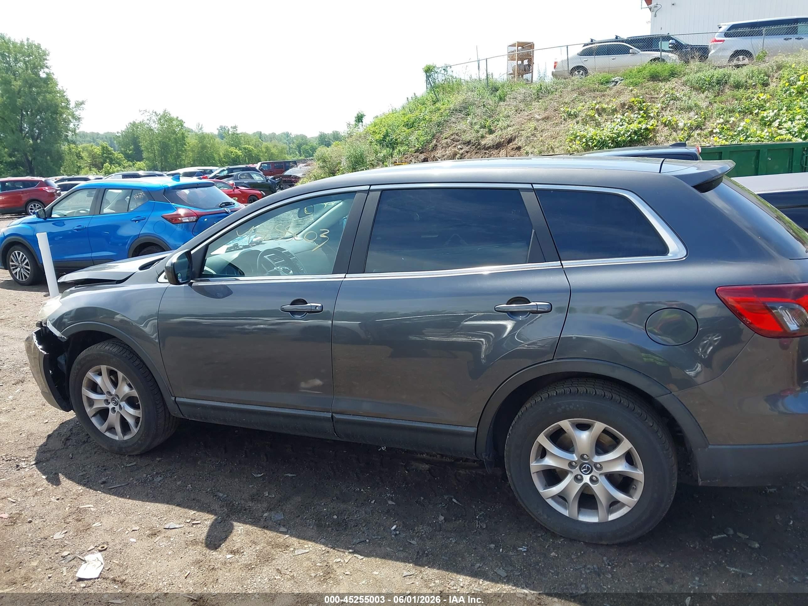 2014 Mazda Cx-9 Touring Gray vin: JM3TB2CV5E0439283