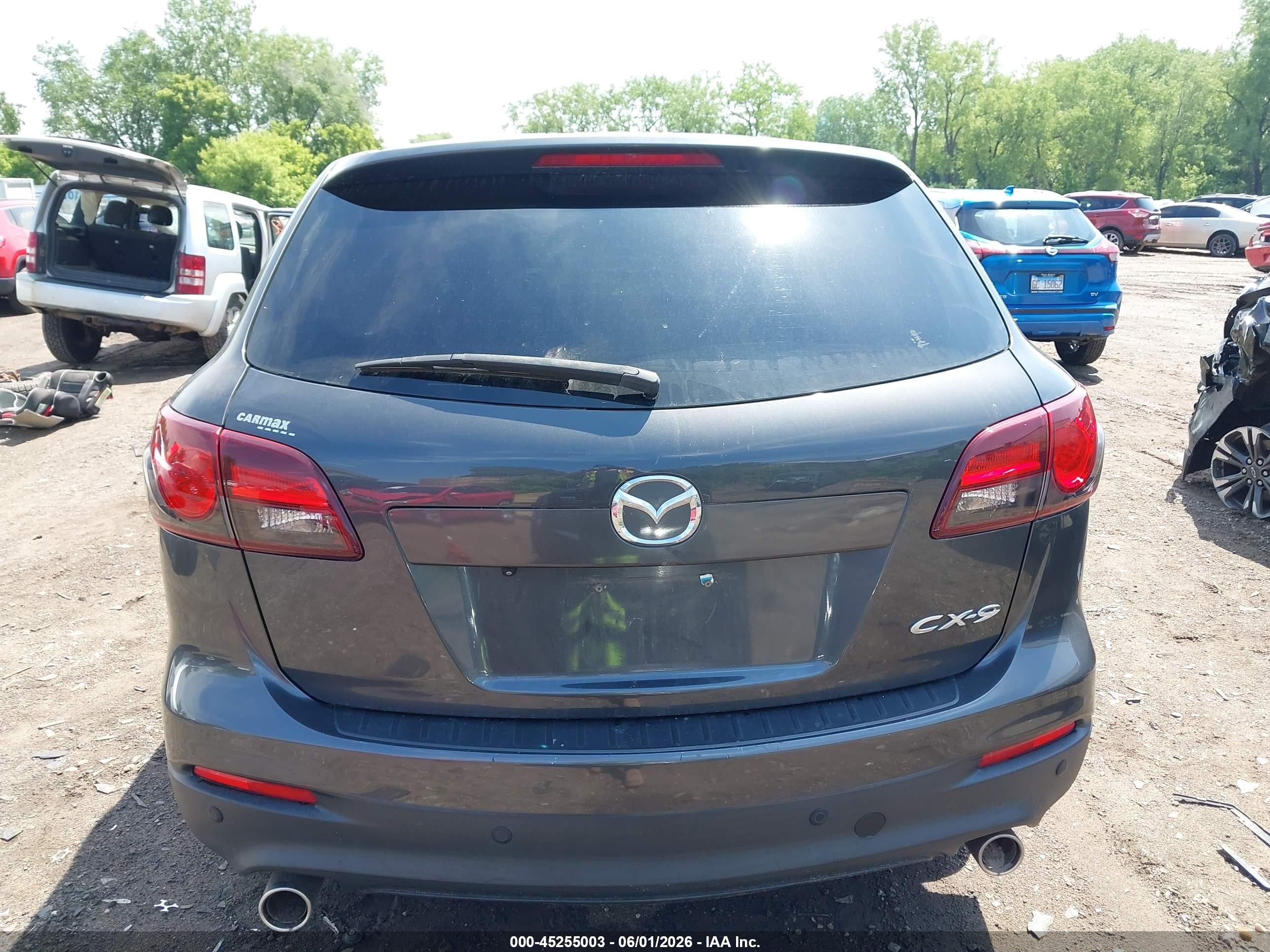 2014 Mazda Cx-9 Touring Gray vin: JM3TB2CV5E0439283