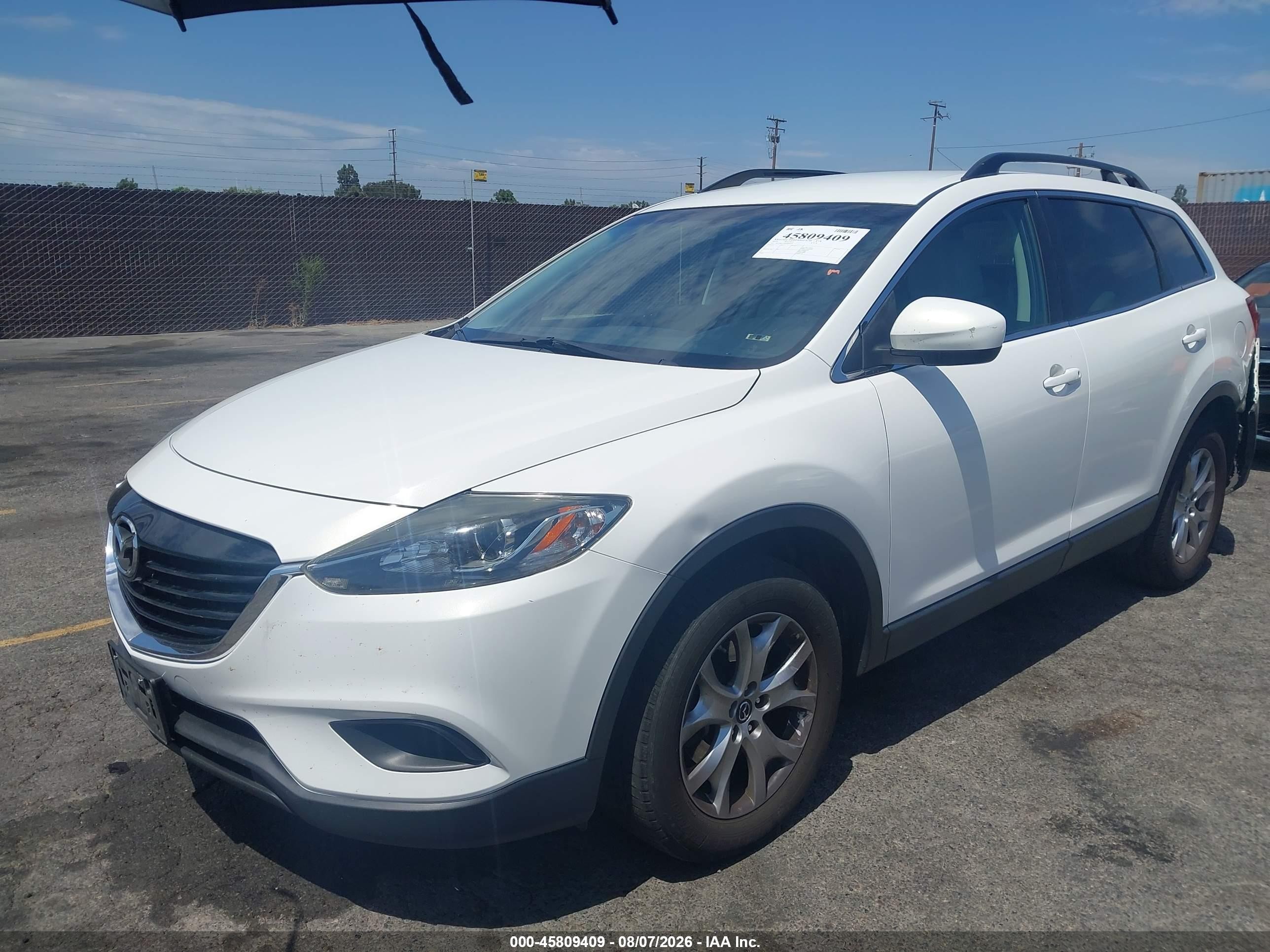 2014 Mazda Cx-9 Touring Белый vin: JM3TB2CV6E0444072