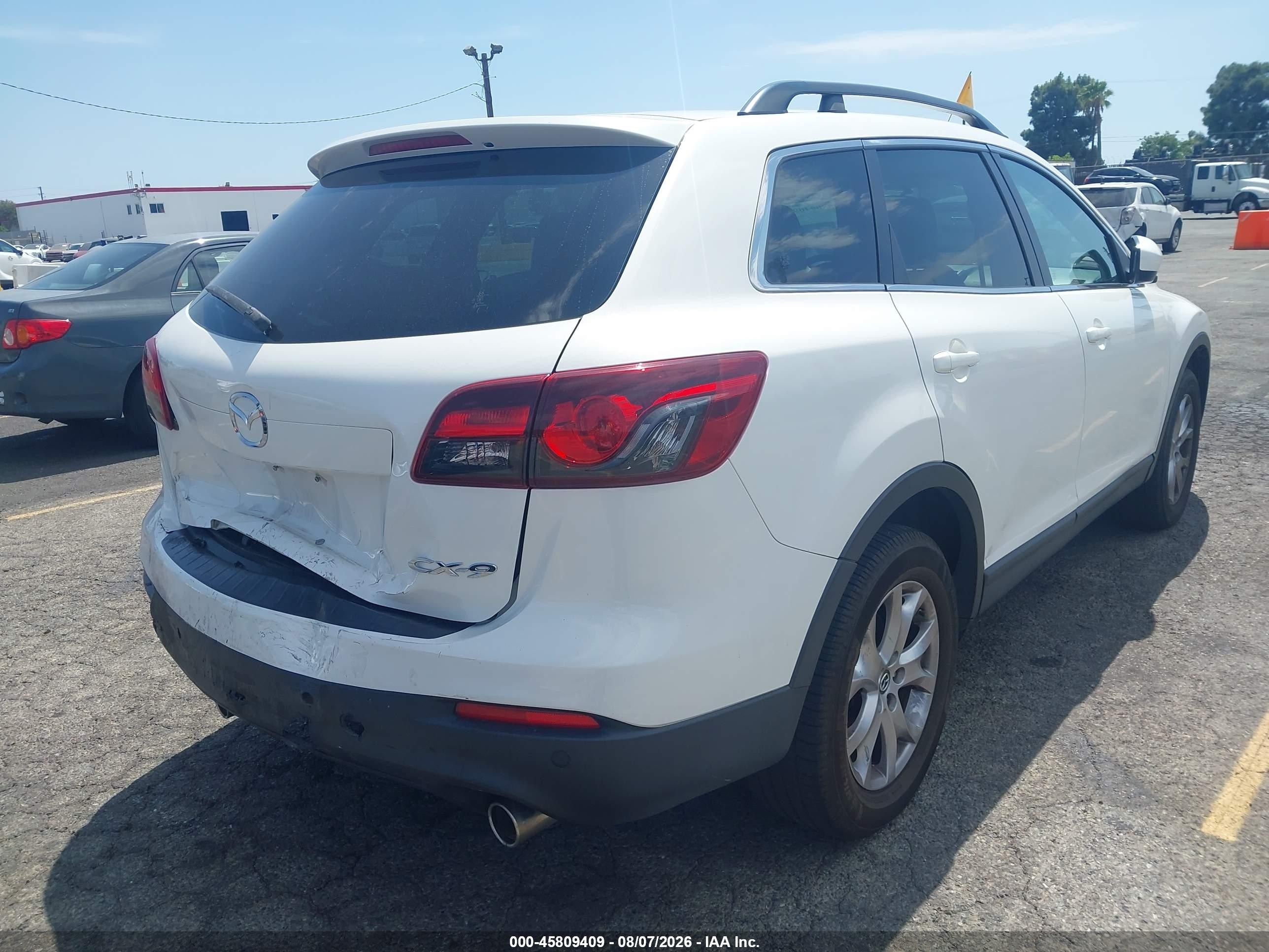 2014 Mazda Cx-9 Touring Белый vin: JM3TB2CV6E0444072