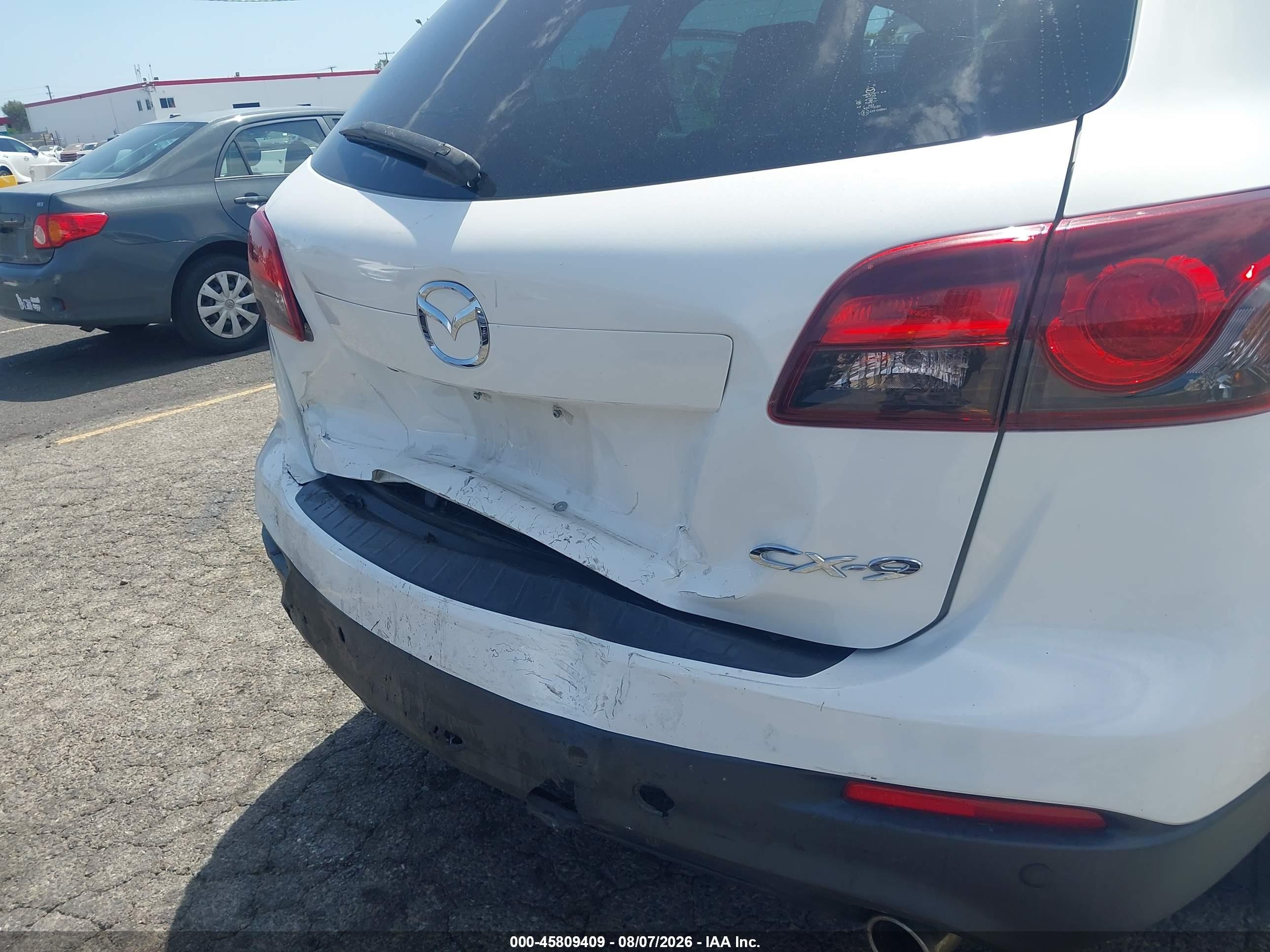 2014 Mazda Cx-9 Touring Белый vin: JM3TB2CV6E0444072