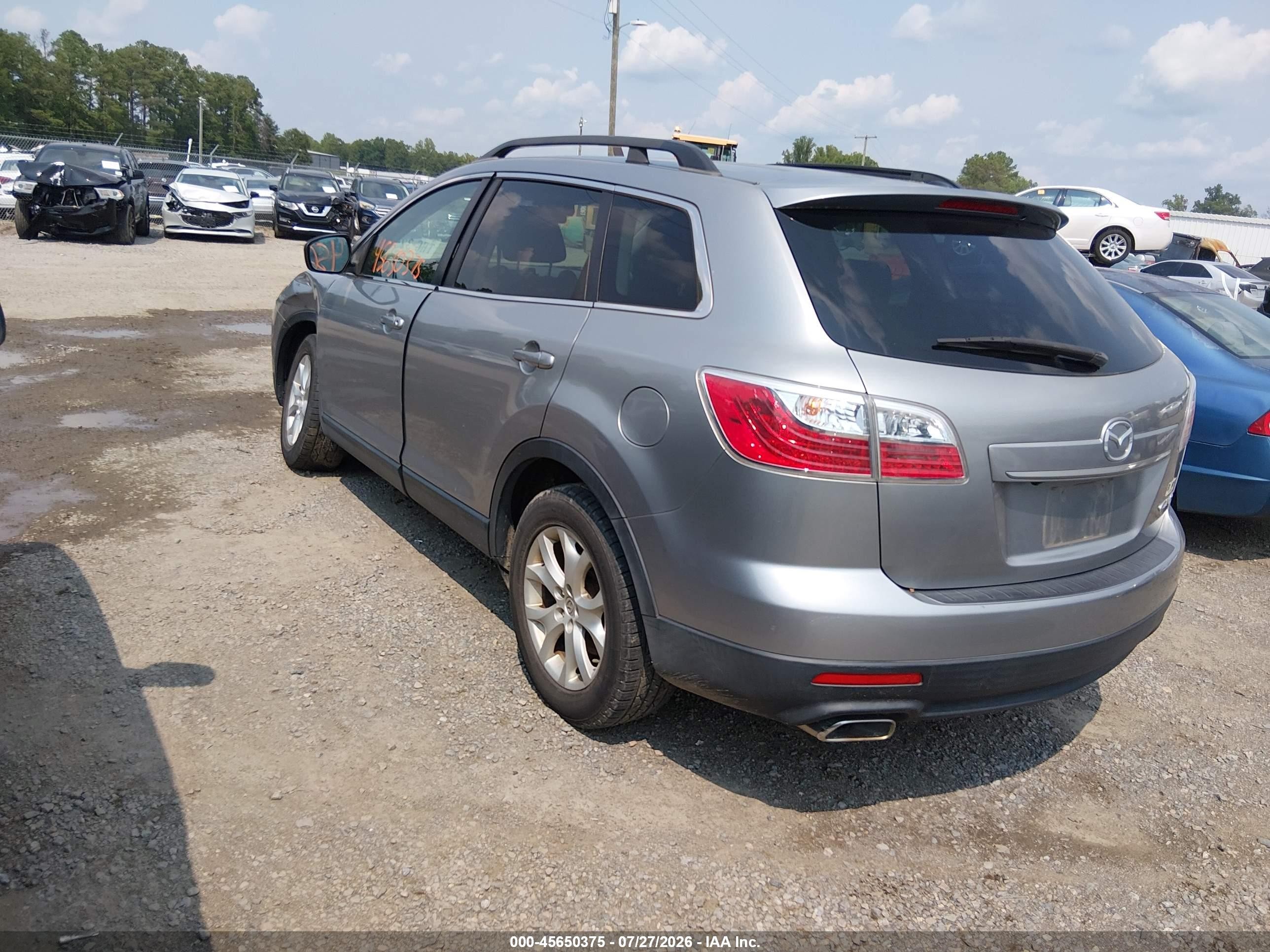 2011 Mazda Cx-9 Touring Gray vin: JM3TB2CV7B0301627