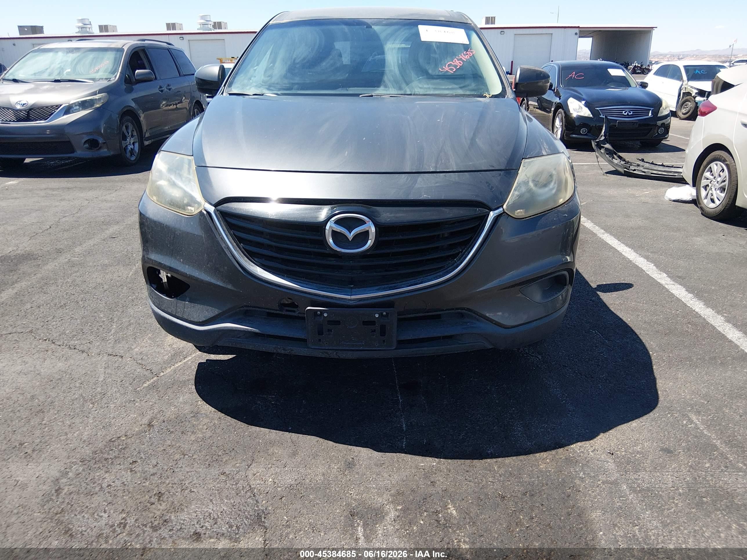 2015 Mazda Cx-9 Touring Серый vin: JM3TB2CV7F0460573