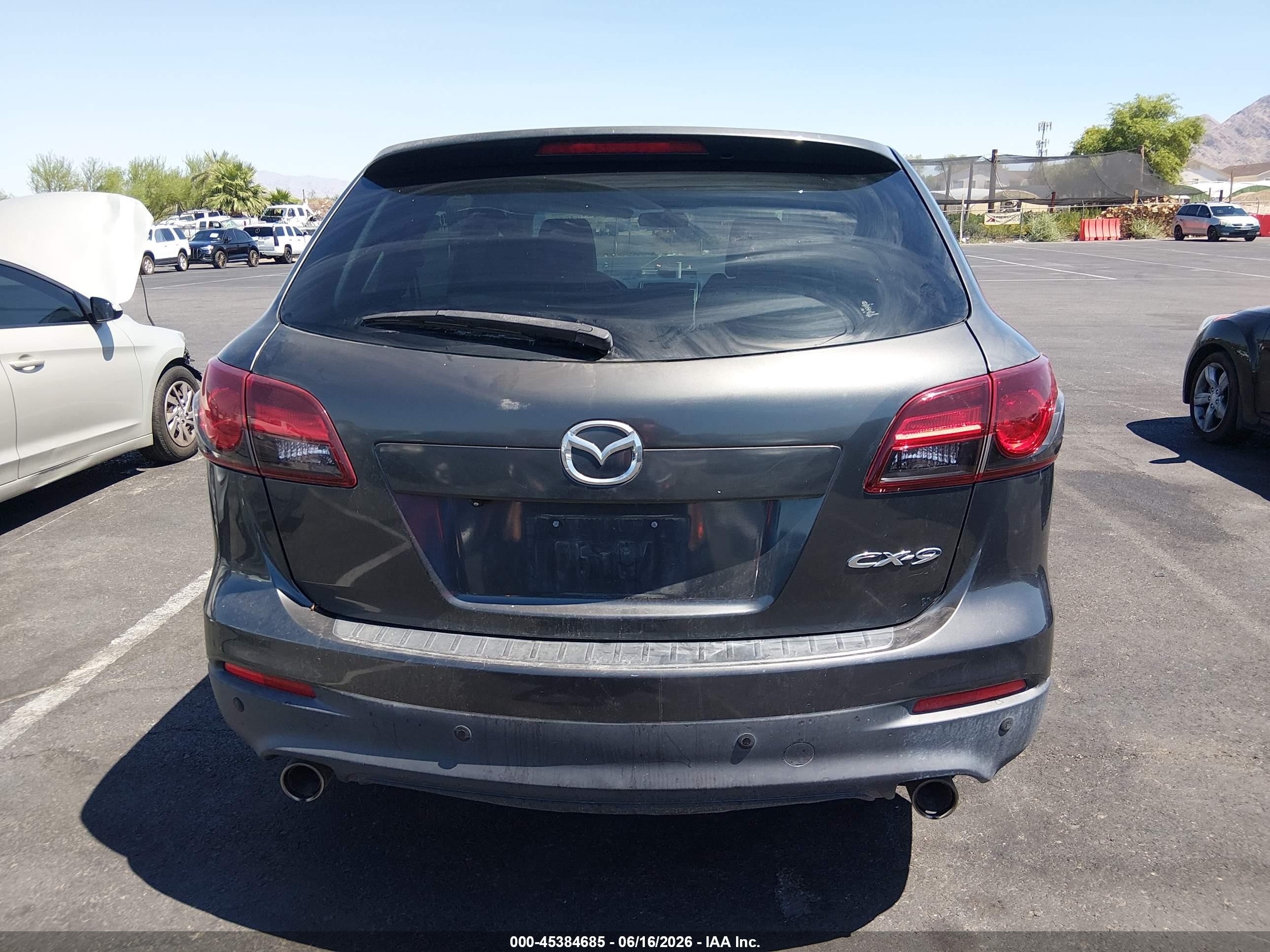 2015 Mazda Cx-9 Touring Серый vin: JM3TB2CV7F0460573
