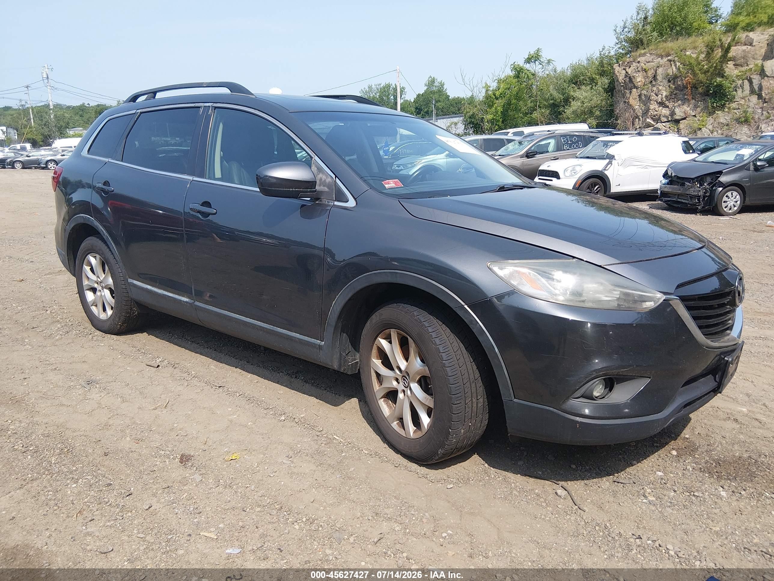 2013 Mazda Cx-9 Touring Gray vin: JM3TB2CV8D0424100