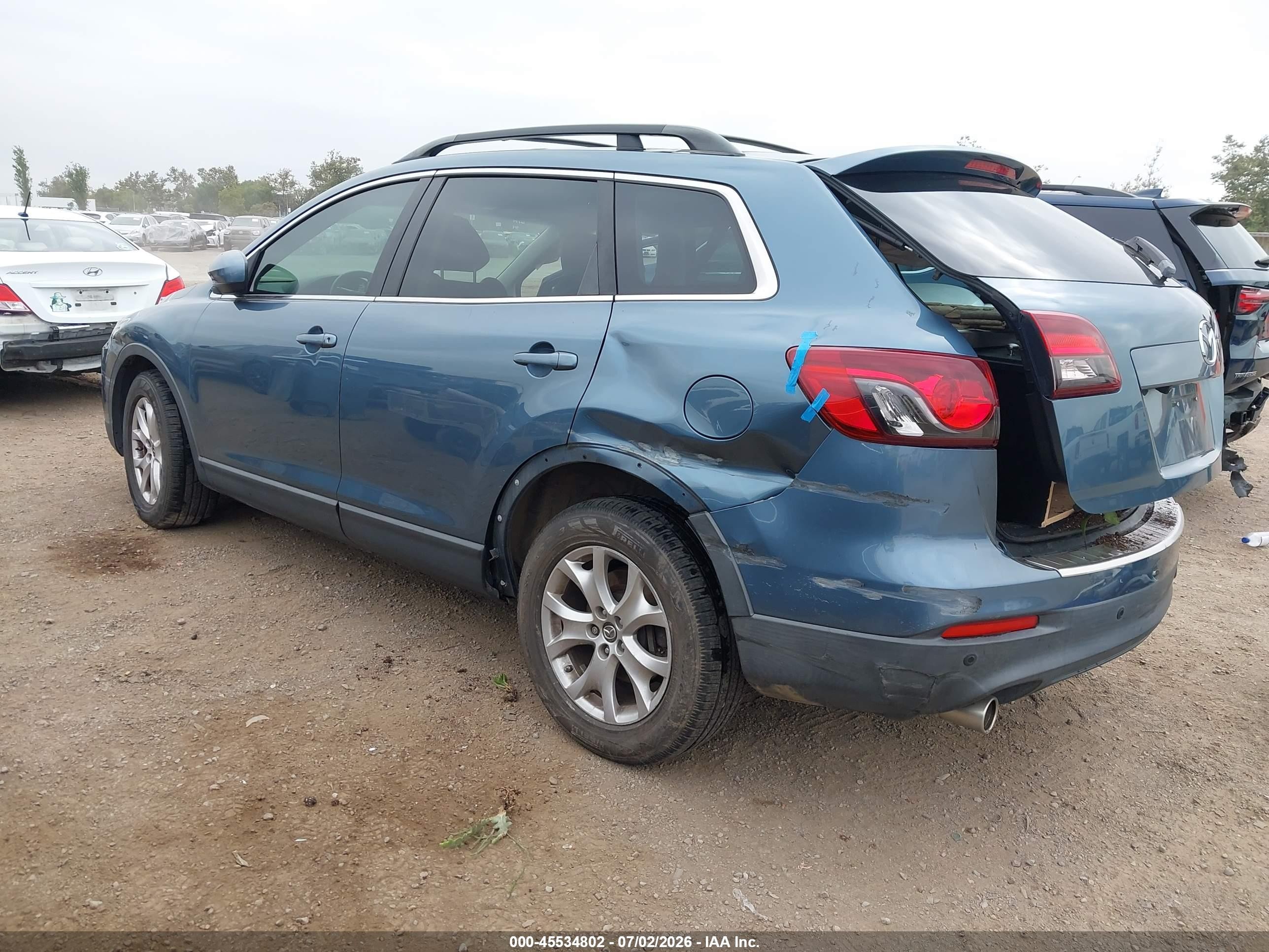 2015 Mazda Cx-9 Touring Blue vin: JM3TB2CV8F0453664