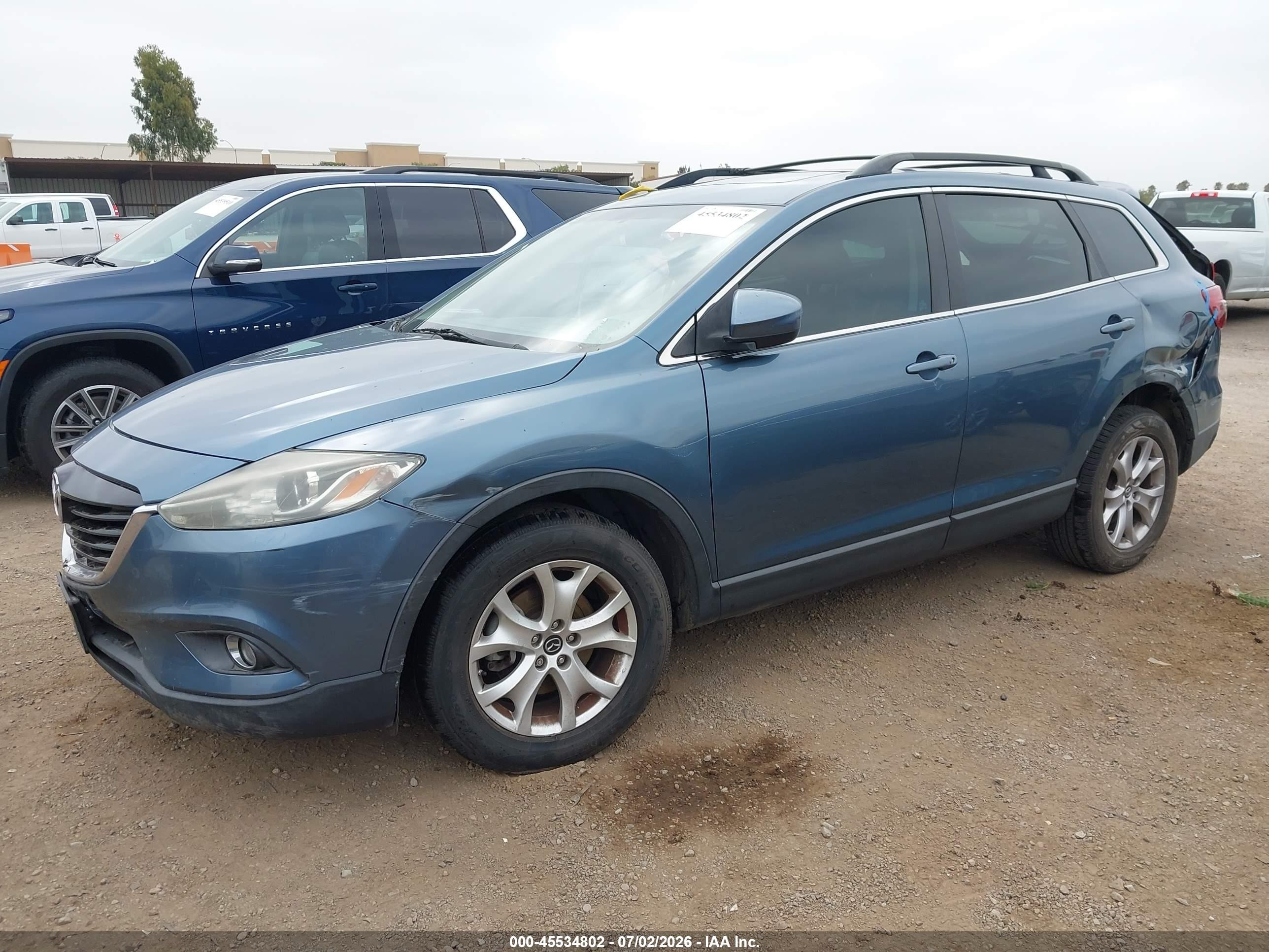 2015 Mazda Cx-9 Touring Blue vin: JM3TB2CV8F0453664