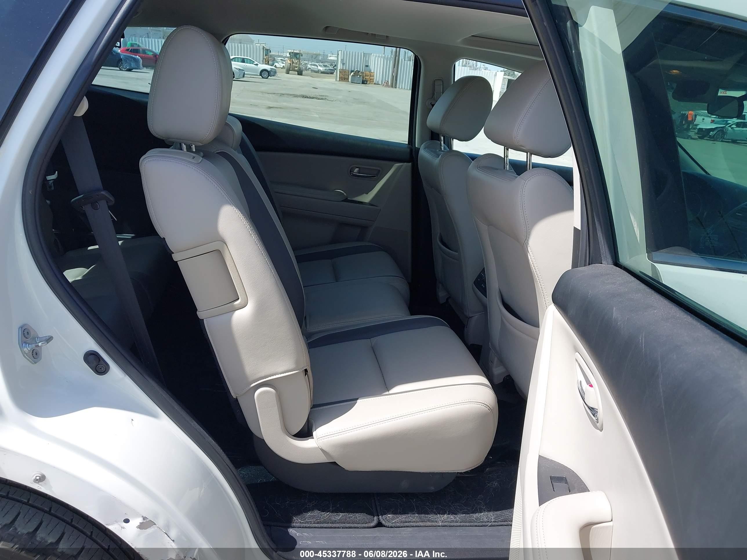 2012 Mazda Cx-9 Touring White vin: JM3TB2CV9C0355531