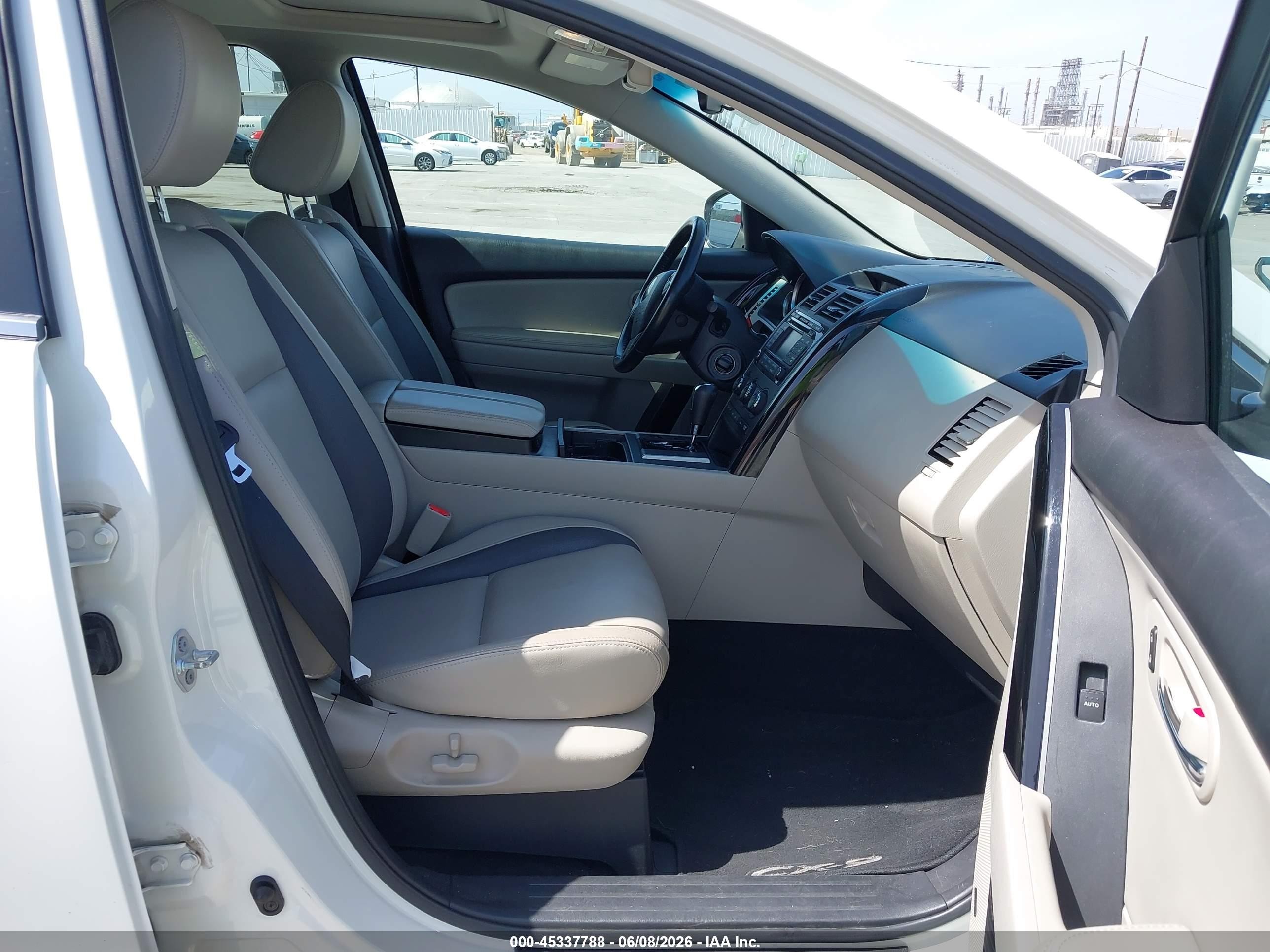 2012 Mazda Cx-9 Touring White vin: JM3TB2CV9C0355531