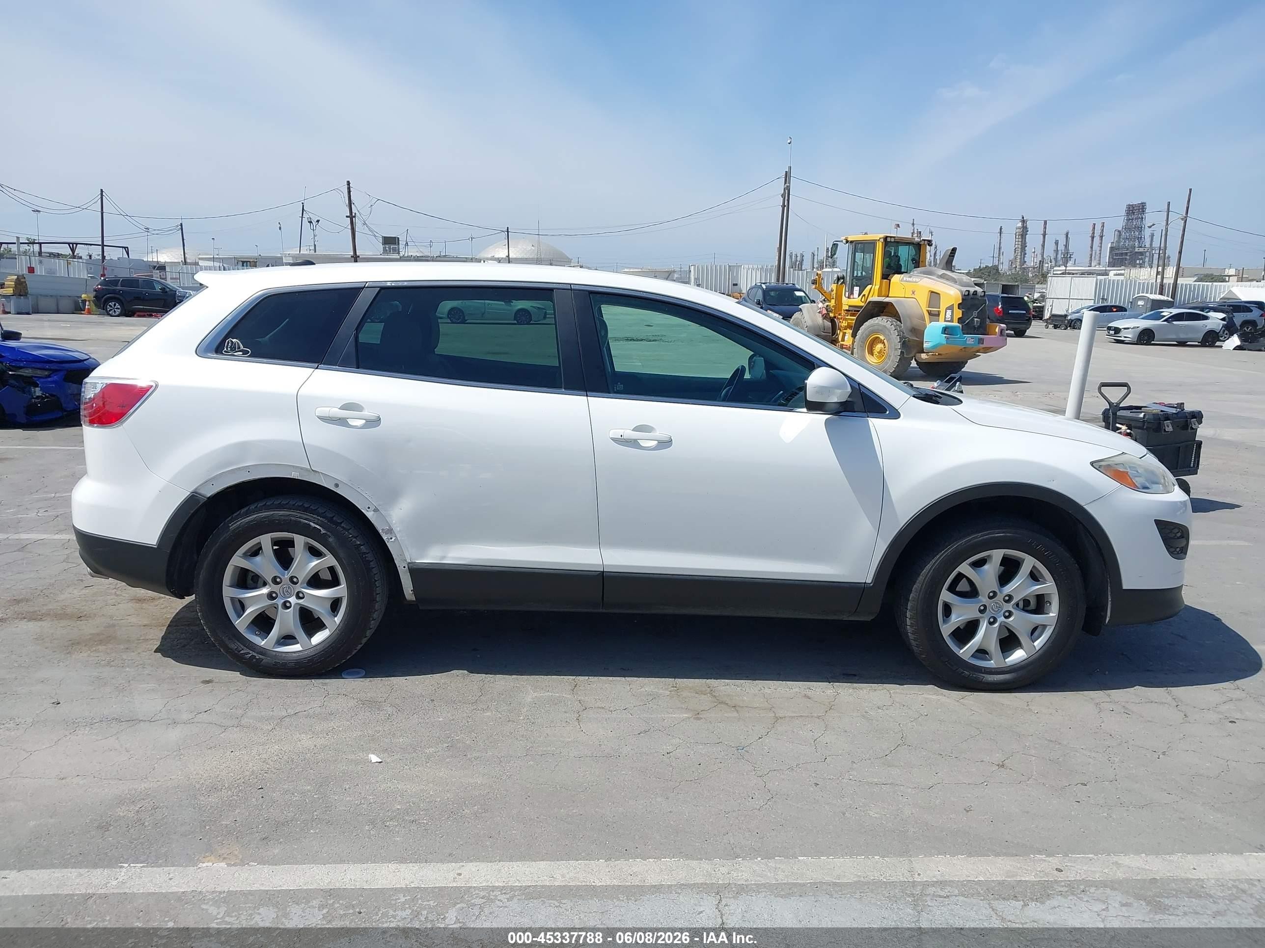 2012 Mazda Cx-9 Touring White vin: JM3TB2CV9C0355531