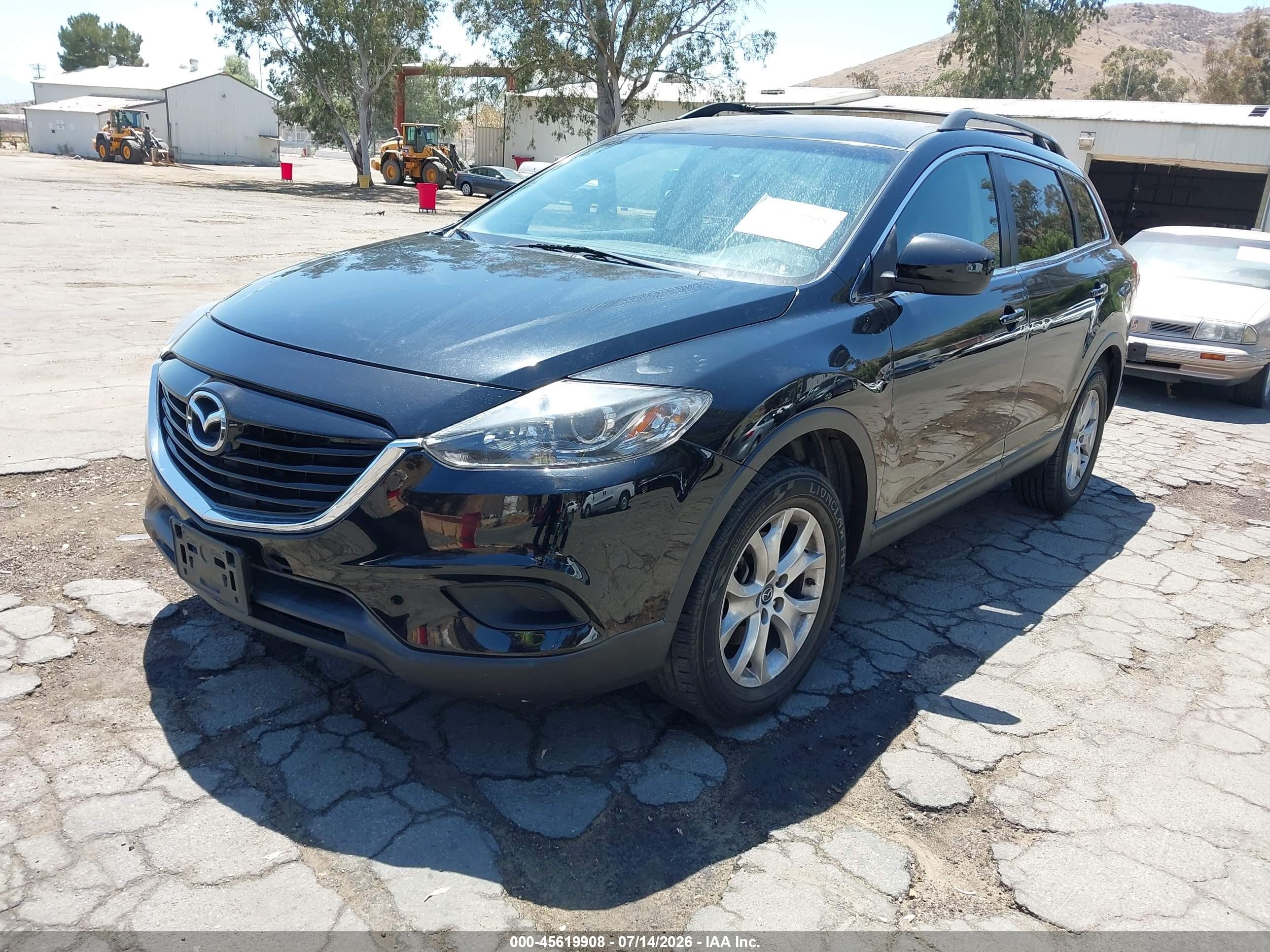 2014 Mazda Cx-9 Touring Black vin: JM3TB2CV9E0430893