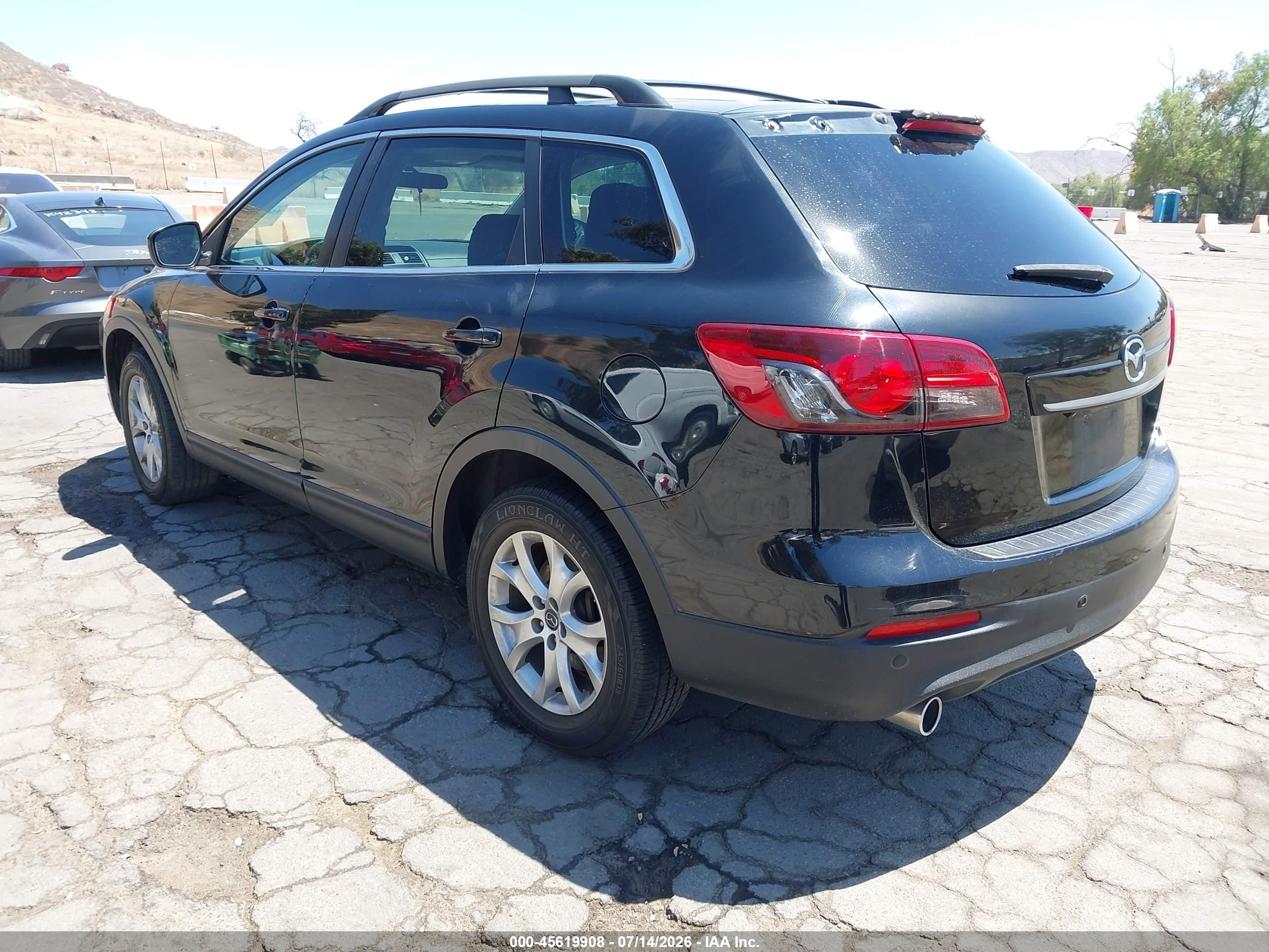 2014 Mazda Cx-9 Touring Black vin: JM3TB2CV9E0430893