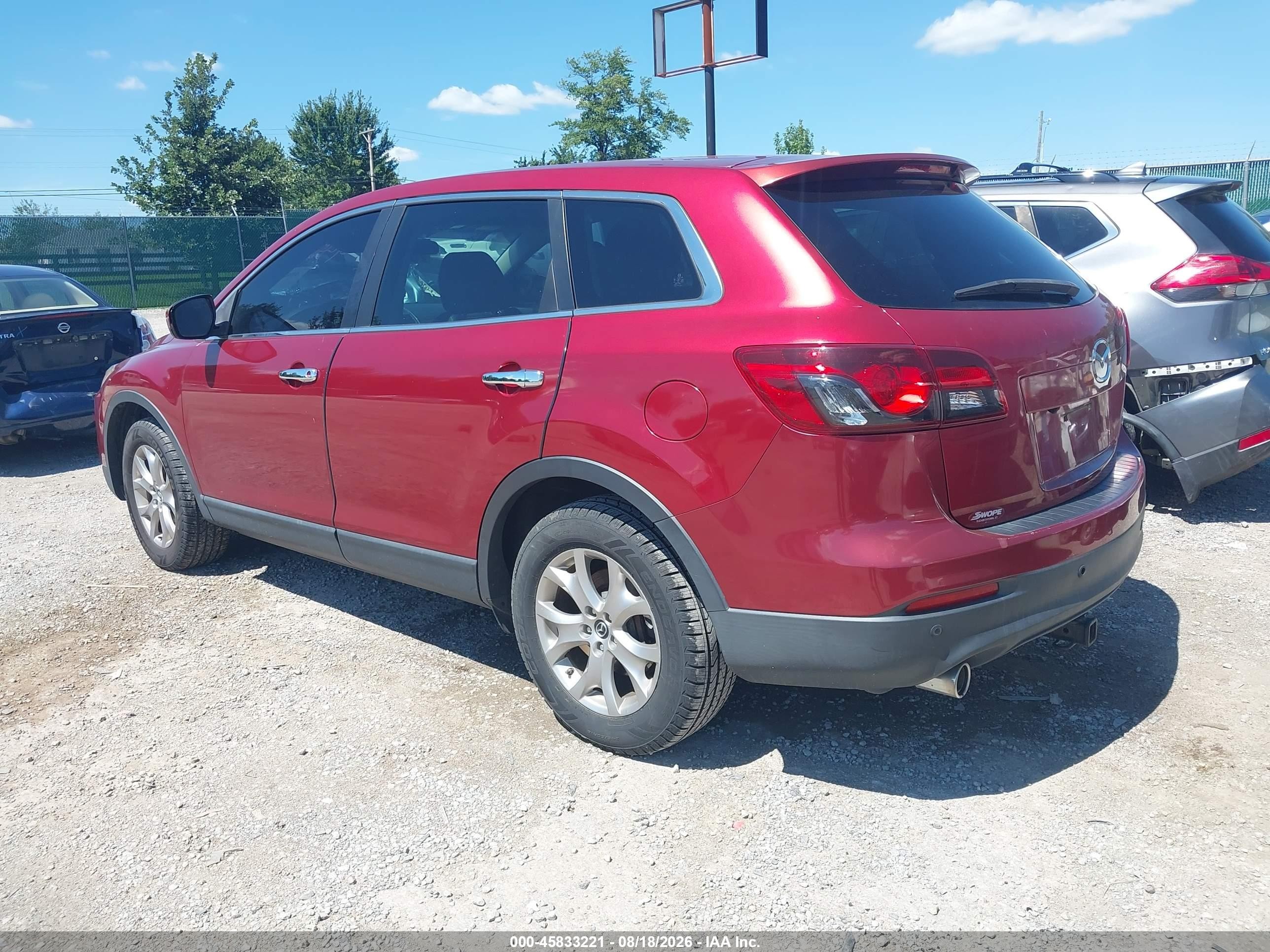 2015 Mazda Cx-9 Touring Красный vin: JM3TB2CVXF0460440