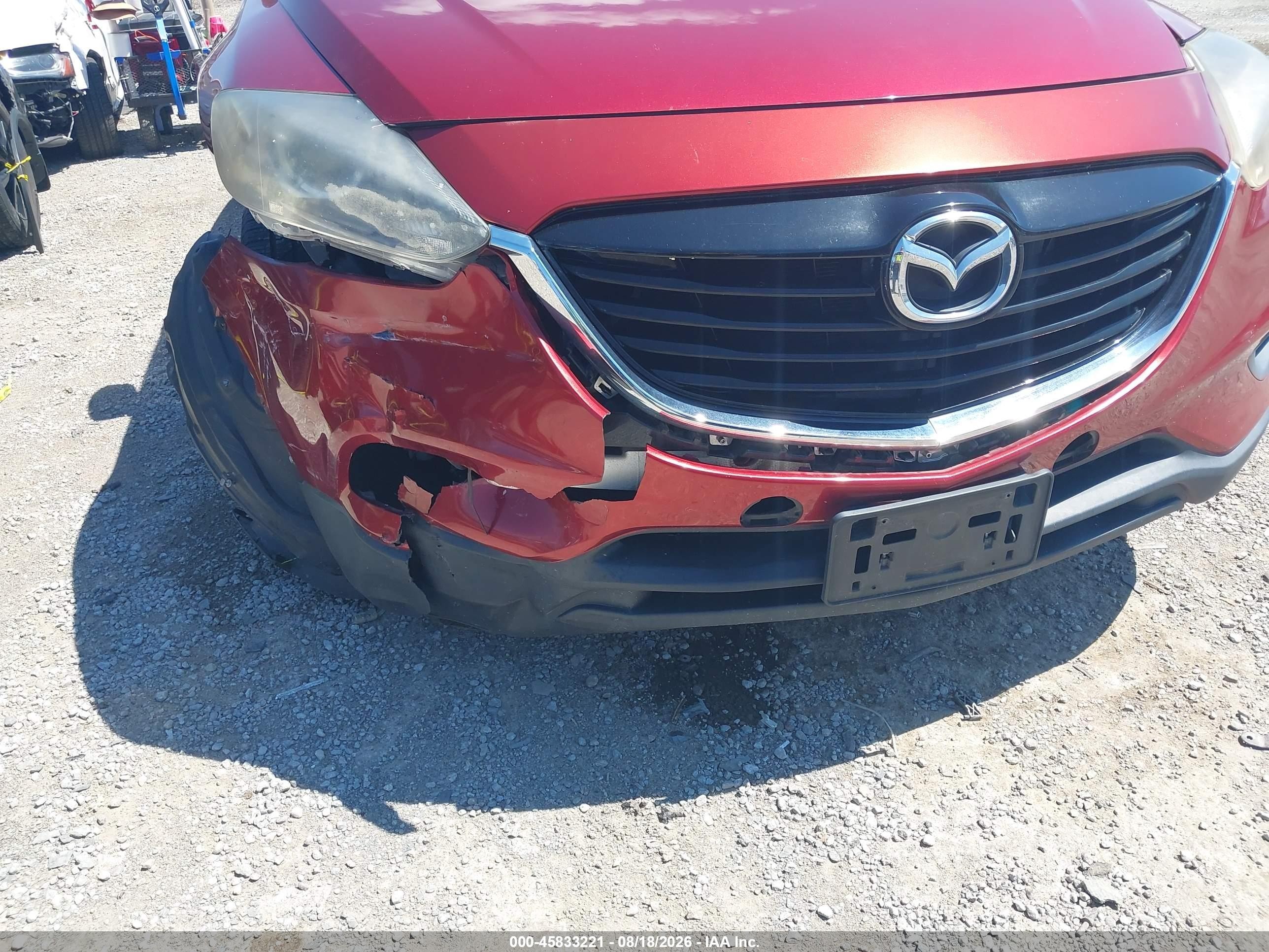 2015 Mazda Cx-9 Touring Красный vin: JM3TB2CVXF0460440