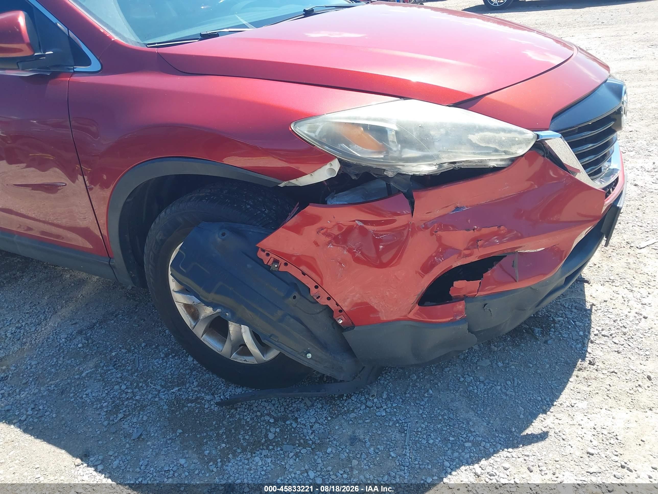 2015 Mazda Cx-9 Touring Красный vin: JM3TB2CVXF0460440