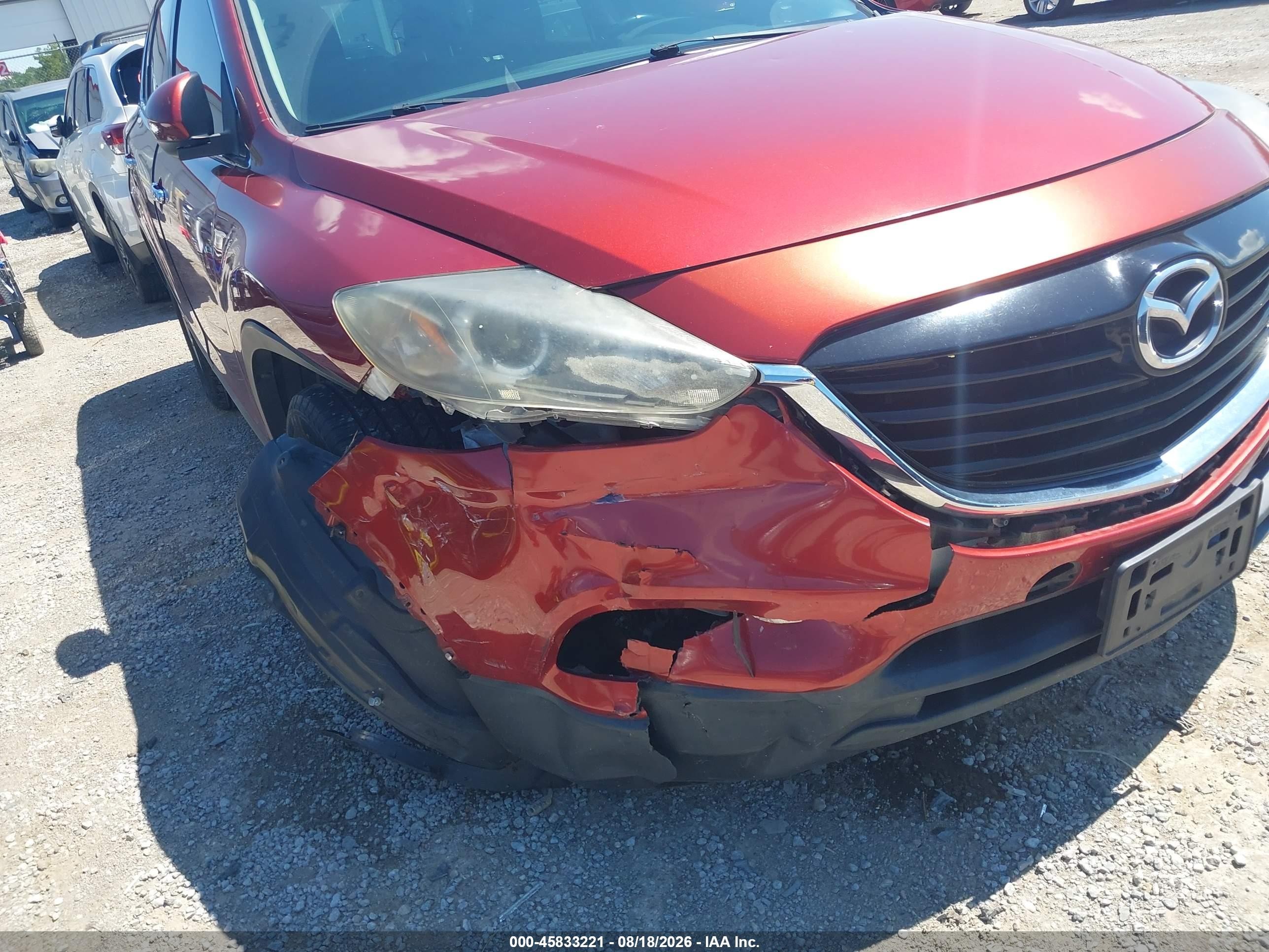 2015 Mazda Cx-9 Touring Красный vin: JM3TB2CVXF0460440