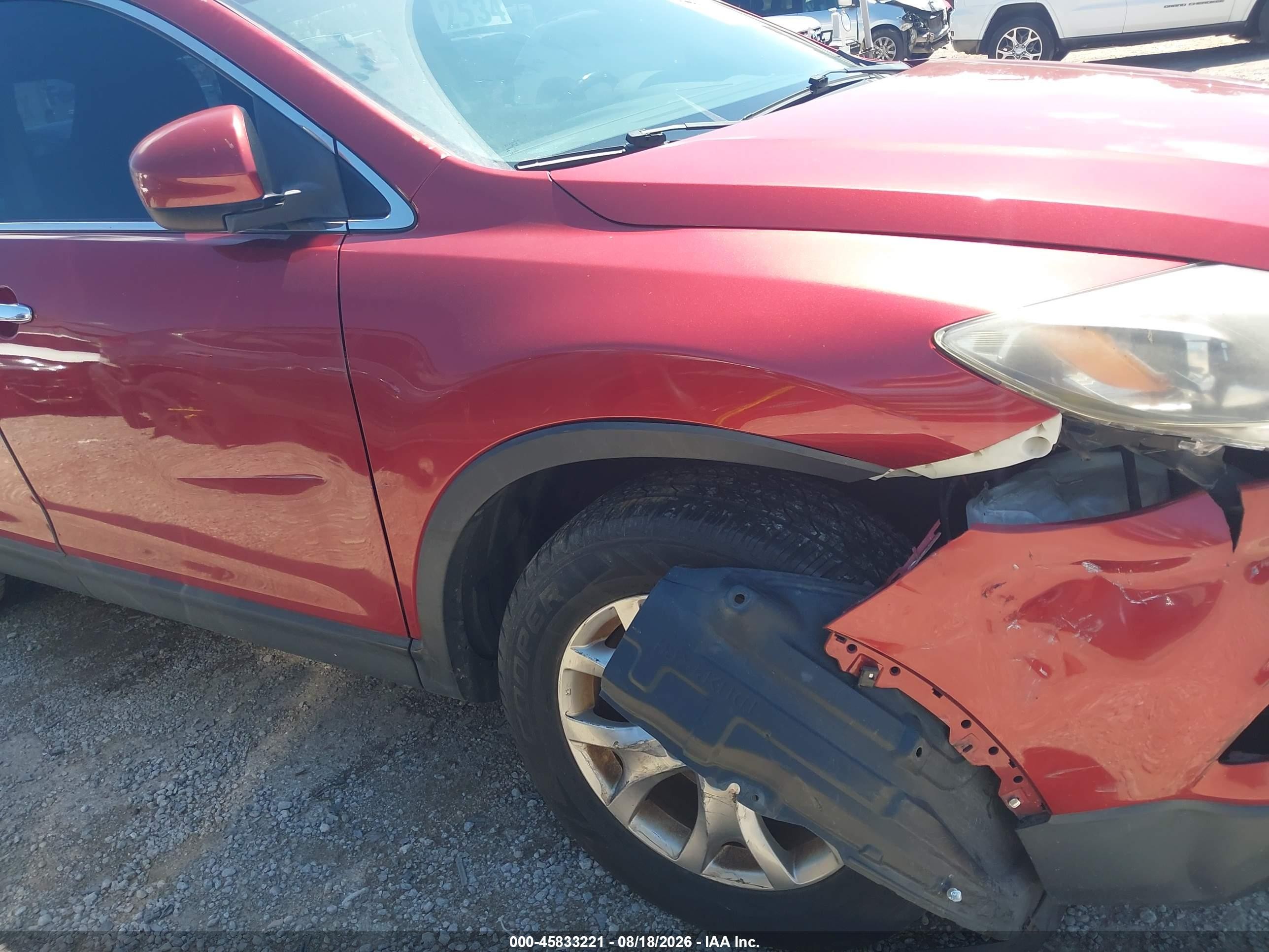 2015 Mazda Cx-9 Touring Красный vin: JM3TB2CVXF0460440