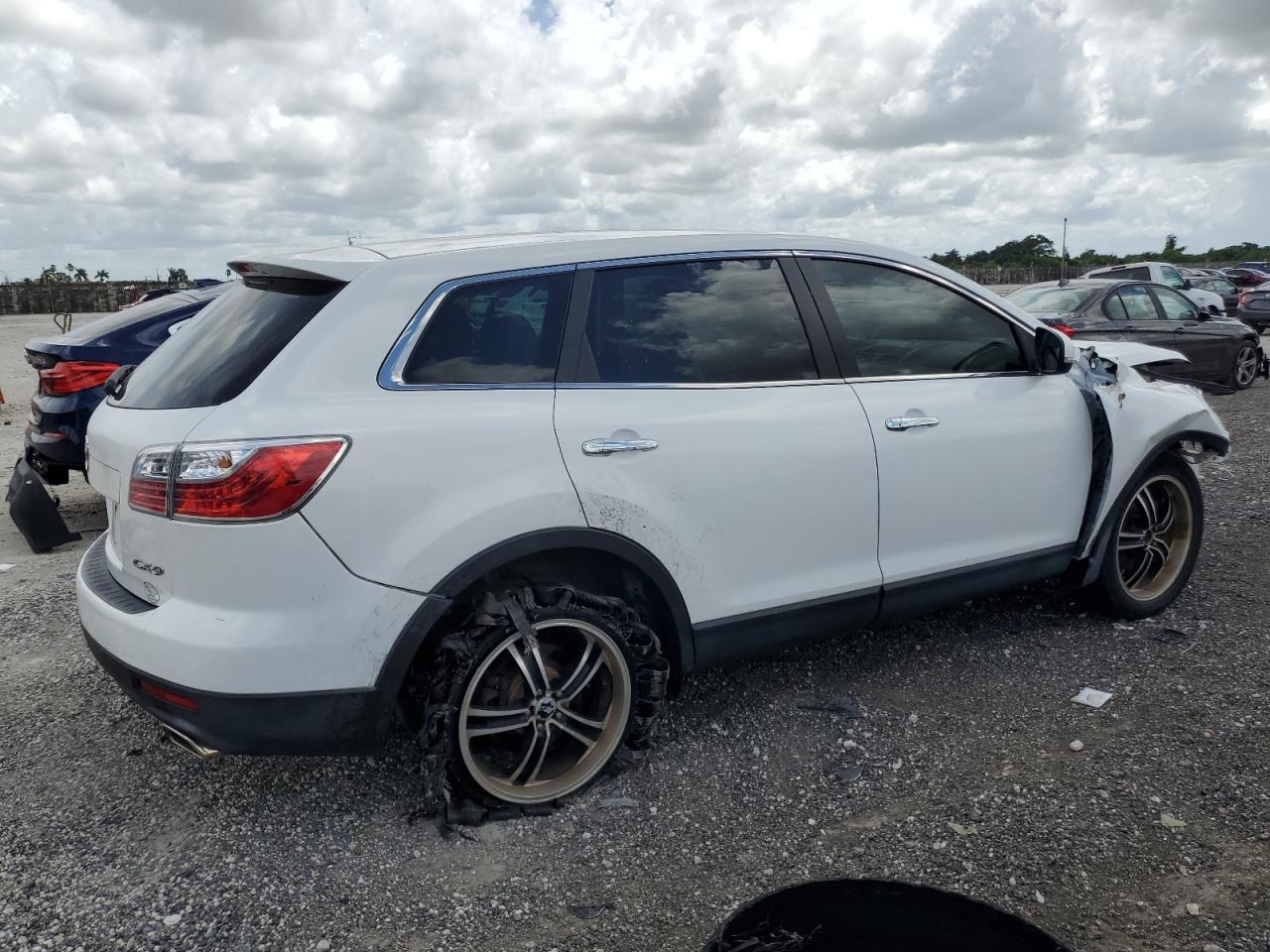 2012 Mazda Cx-9 White vin: JM3TB2DA0C0340136