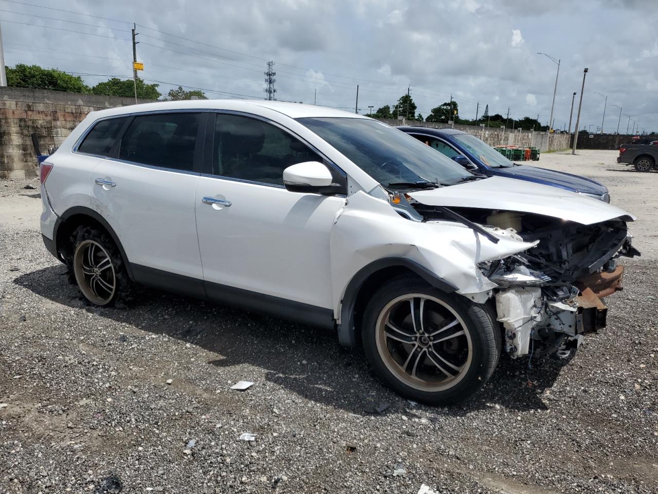 2012 Mazda Cx-9 White vin: JM3TB2DA0C0340136