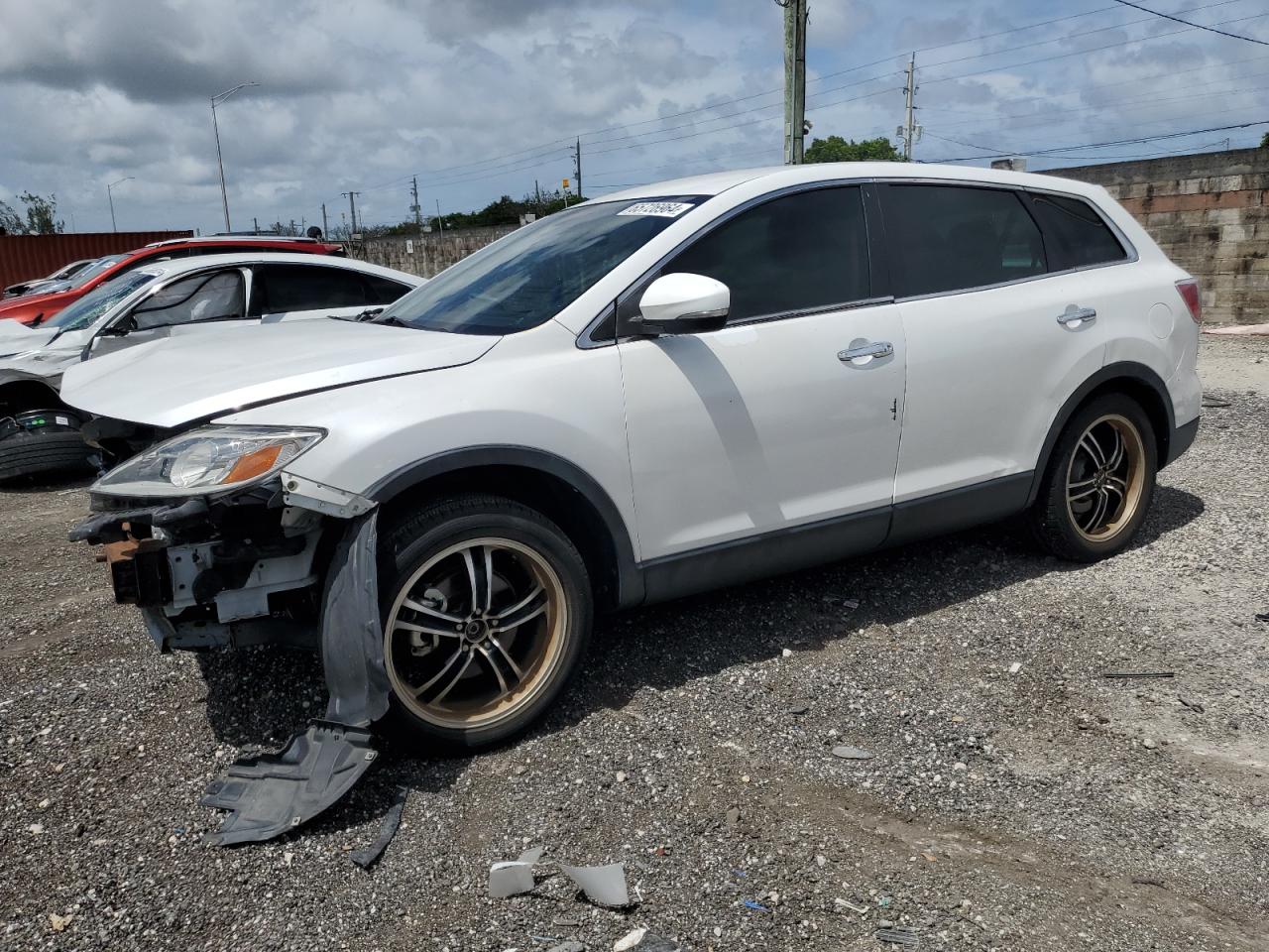 2012 Mazda Cx-9 White vin: JM3TB2DA0C0340136
