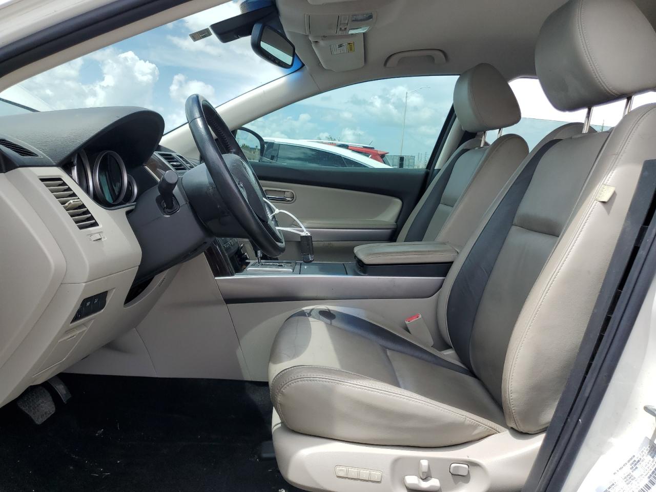 2012 Mazda Cx-9 White vin: JM3TB2DA0C0340136