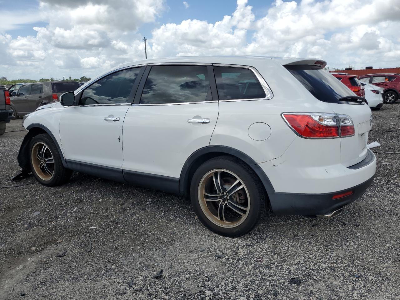 2012 Mazda Cx-9 White vin: JM3TB2DA0C0340136