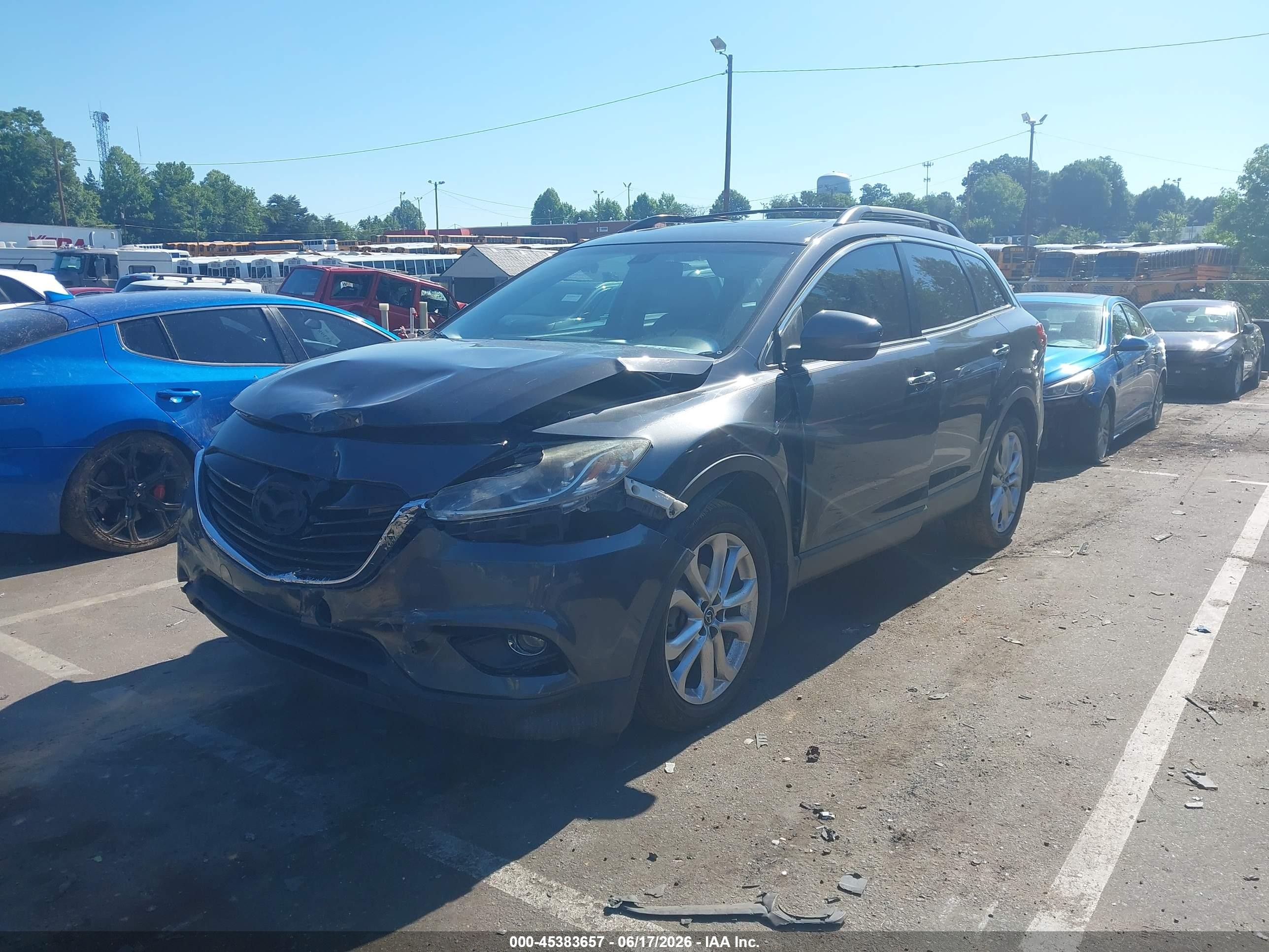 2013 Mazda Cx-9 Grand Touring Gray vin: JM3TB2DA0D0424524