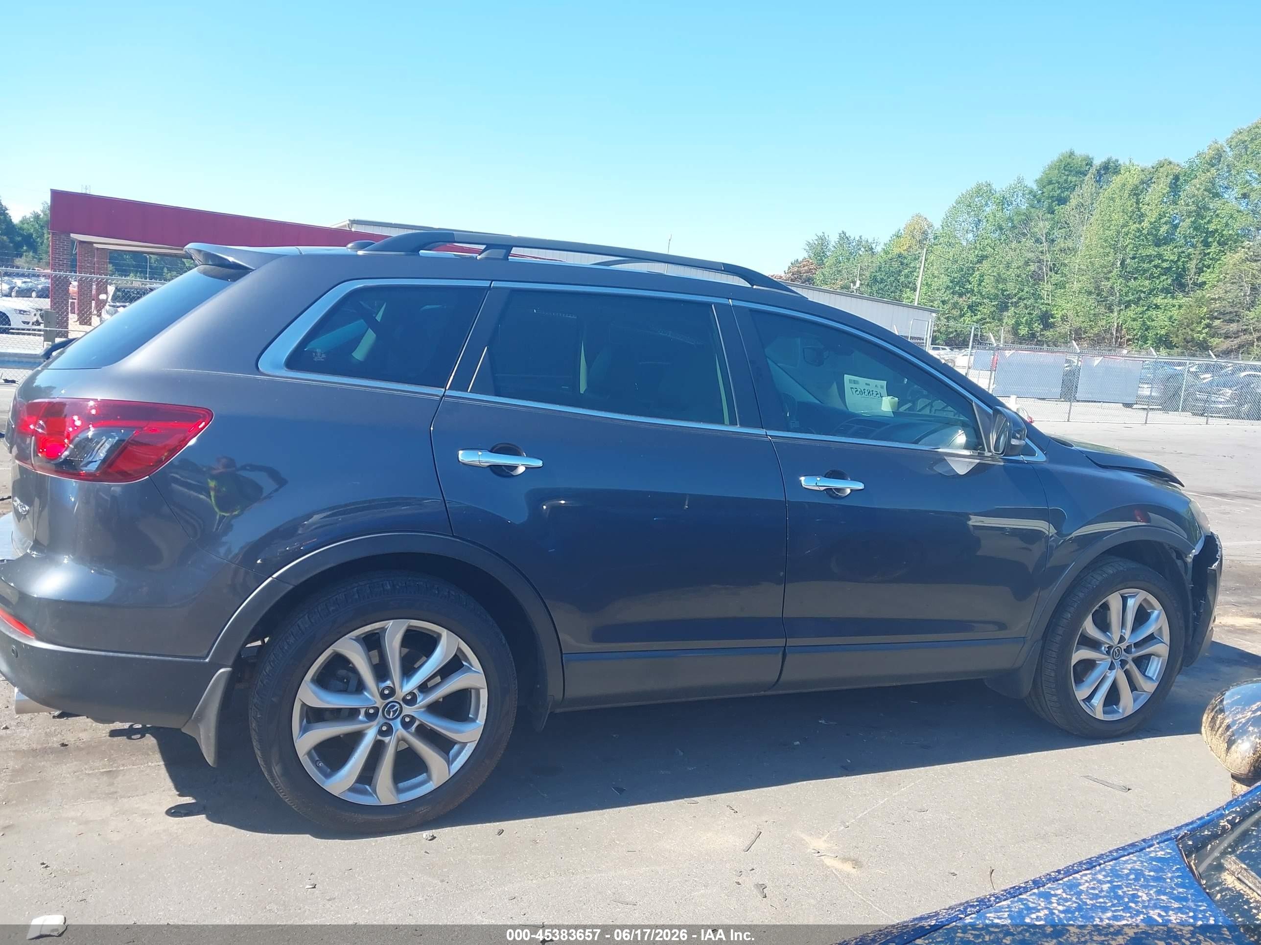 2013 Mazda Cx-9 Grand Touring Gray vin: JM3TB2DA0D0424524